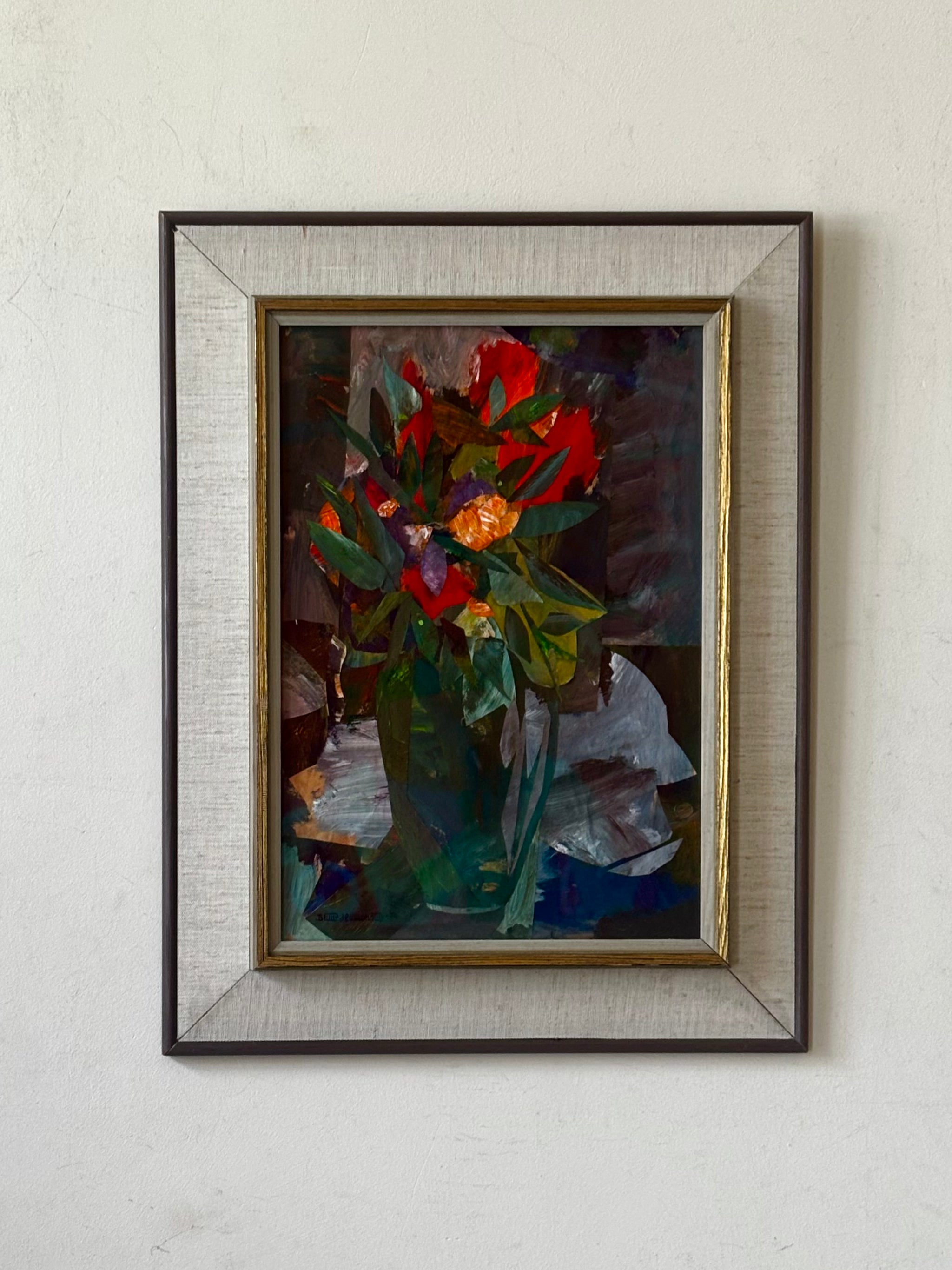 Red Flower Collage