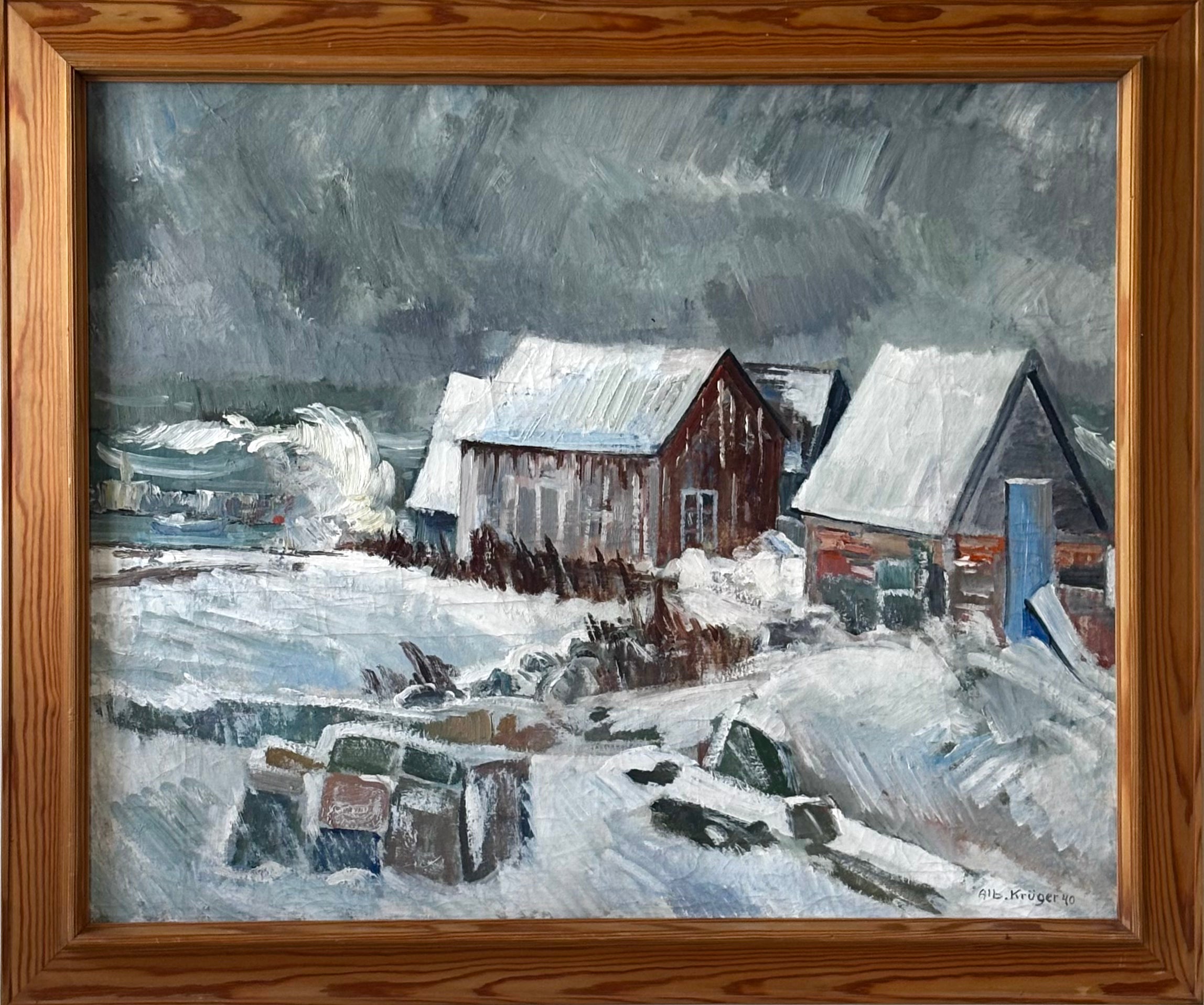 Winter Barn