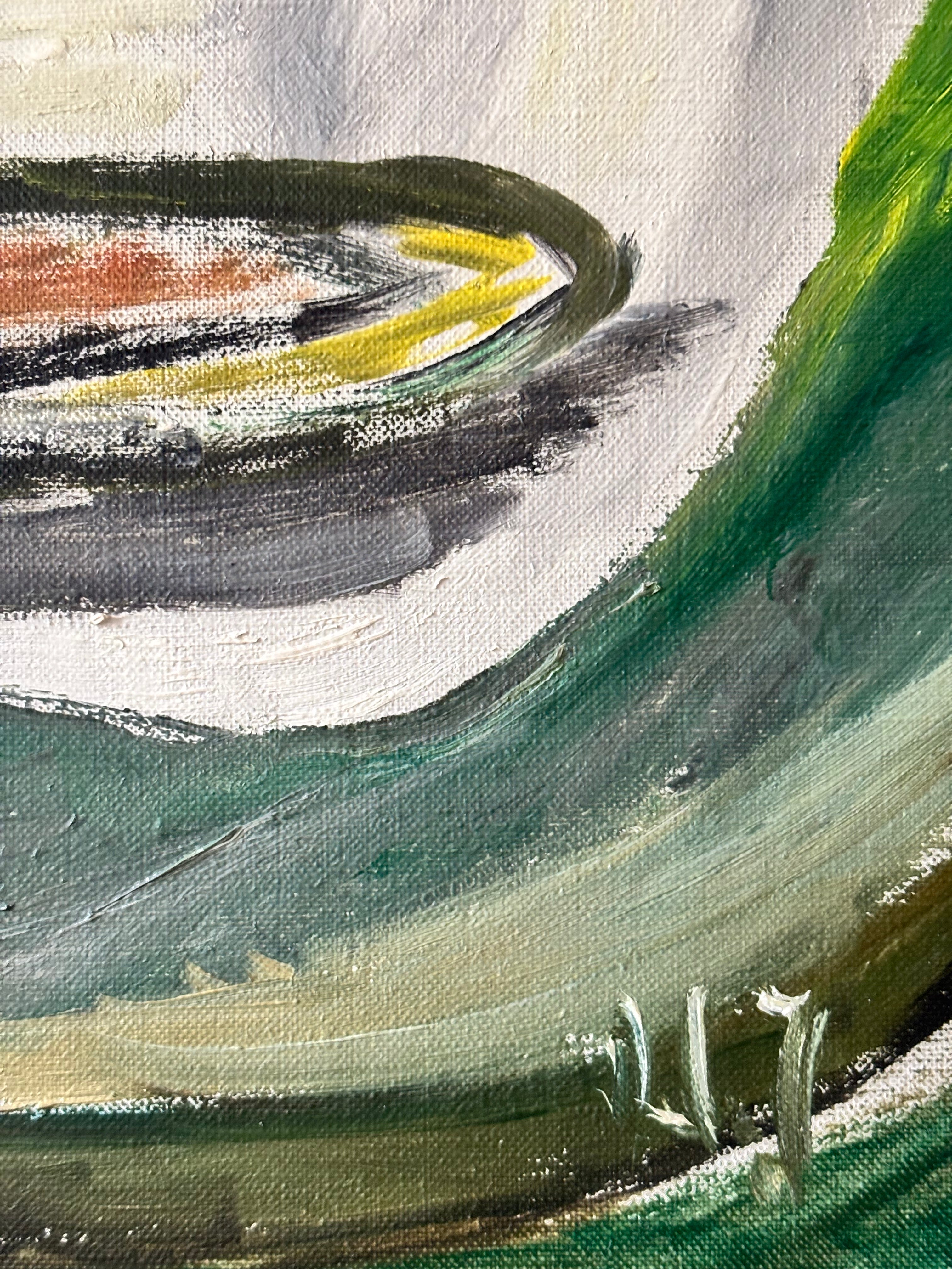 Green Still Life with Lemons