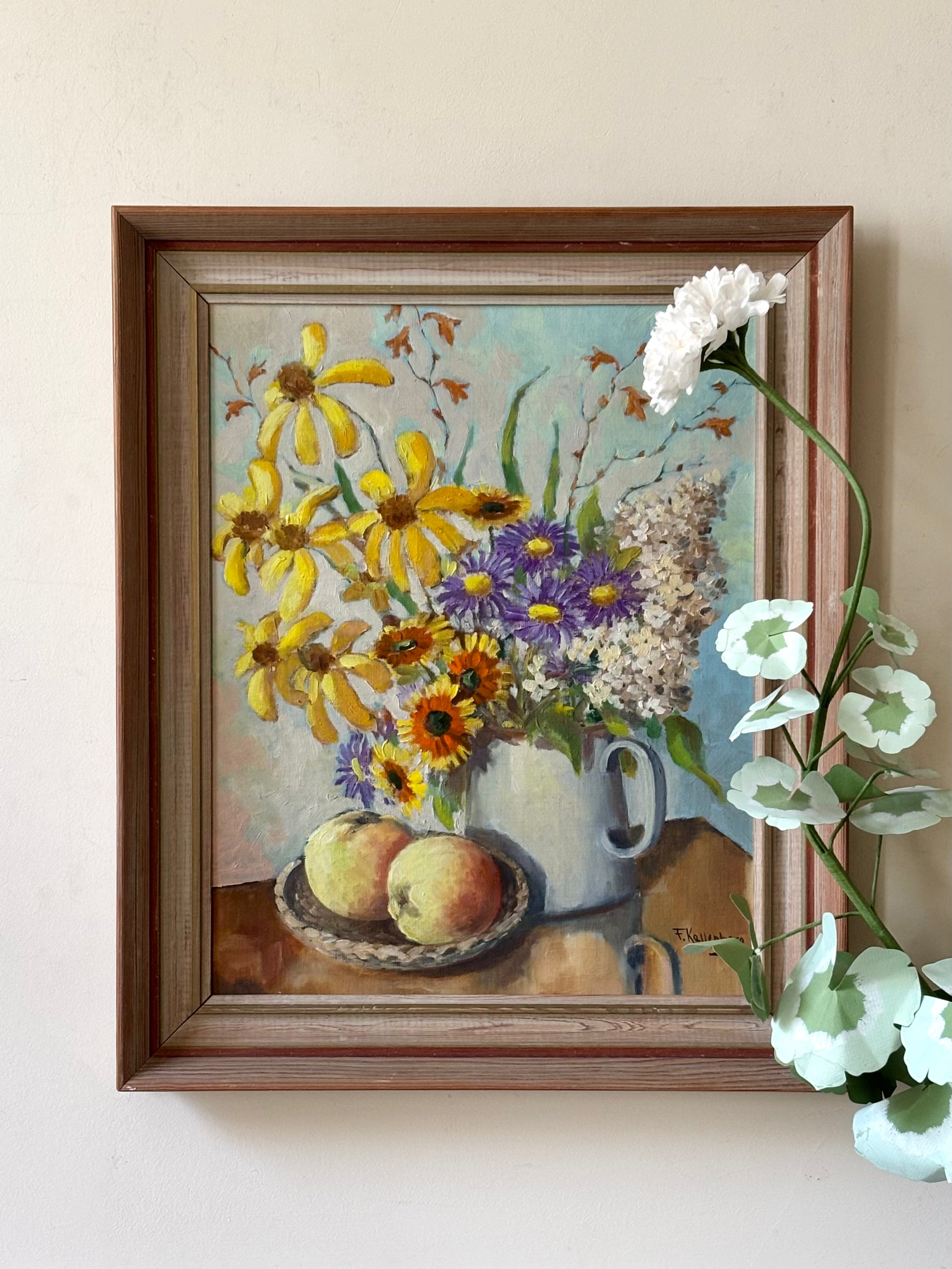 Summer Flowers with Apples