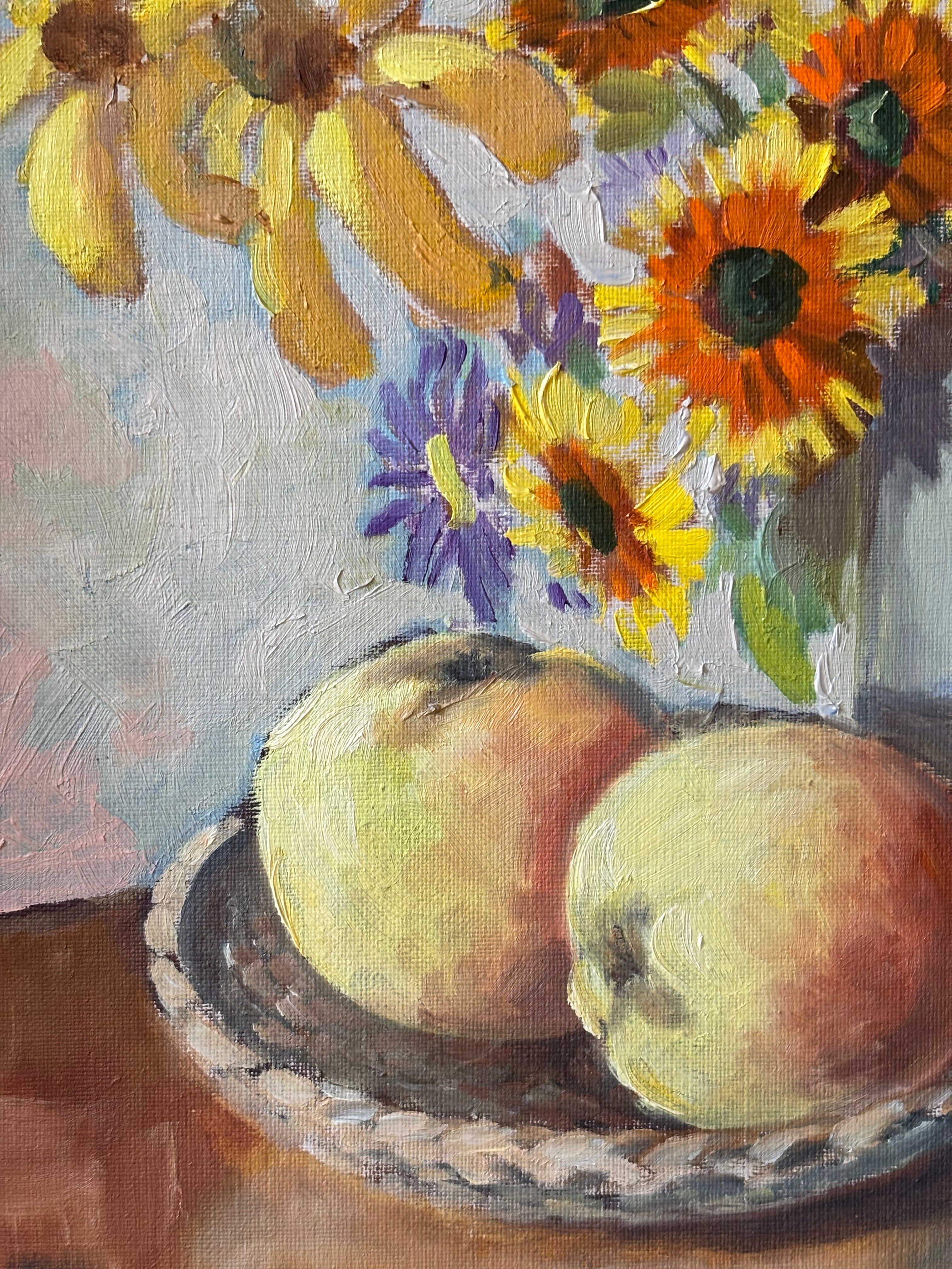 Summer Flowers with Apples