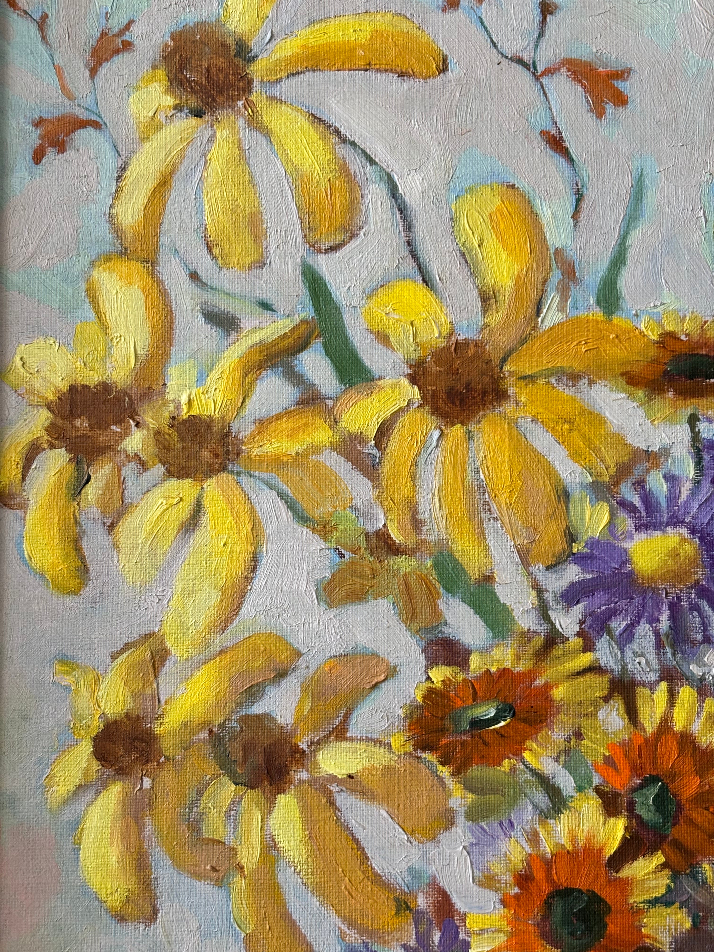 Summer Flowers with Apples