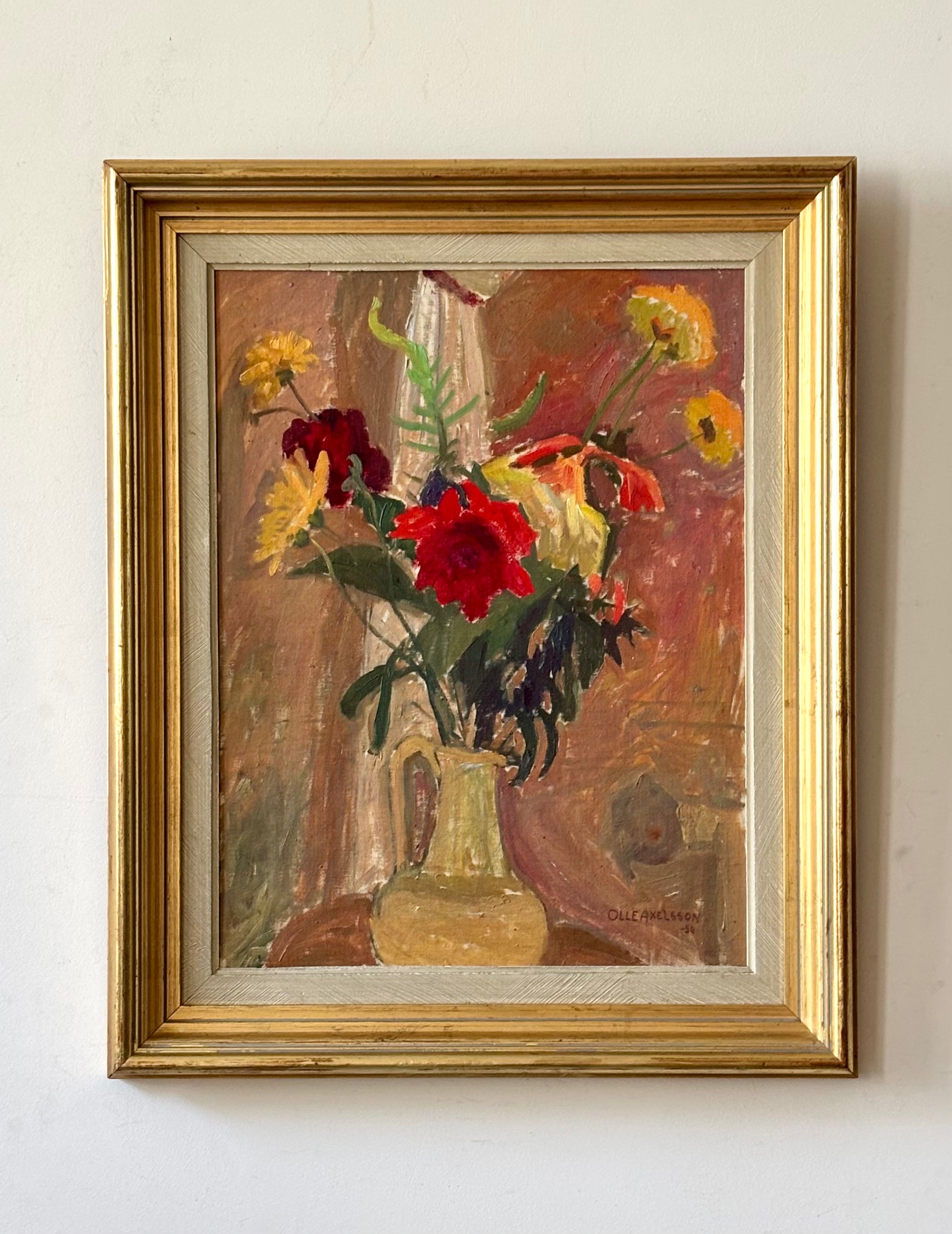 Summer Flowers in a White Jug