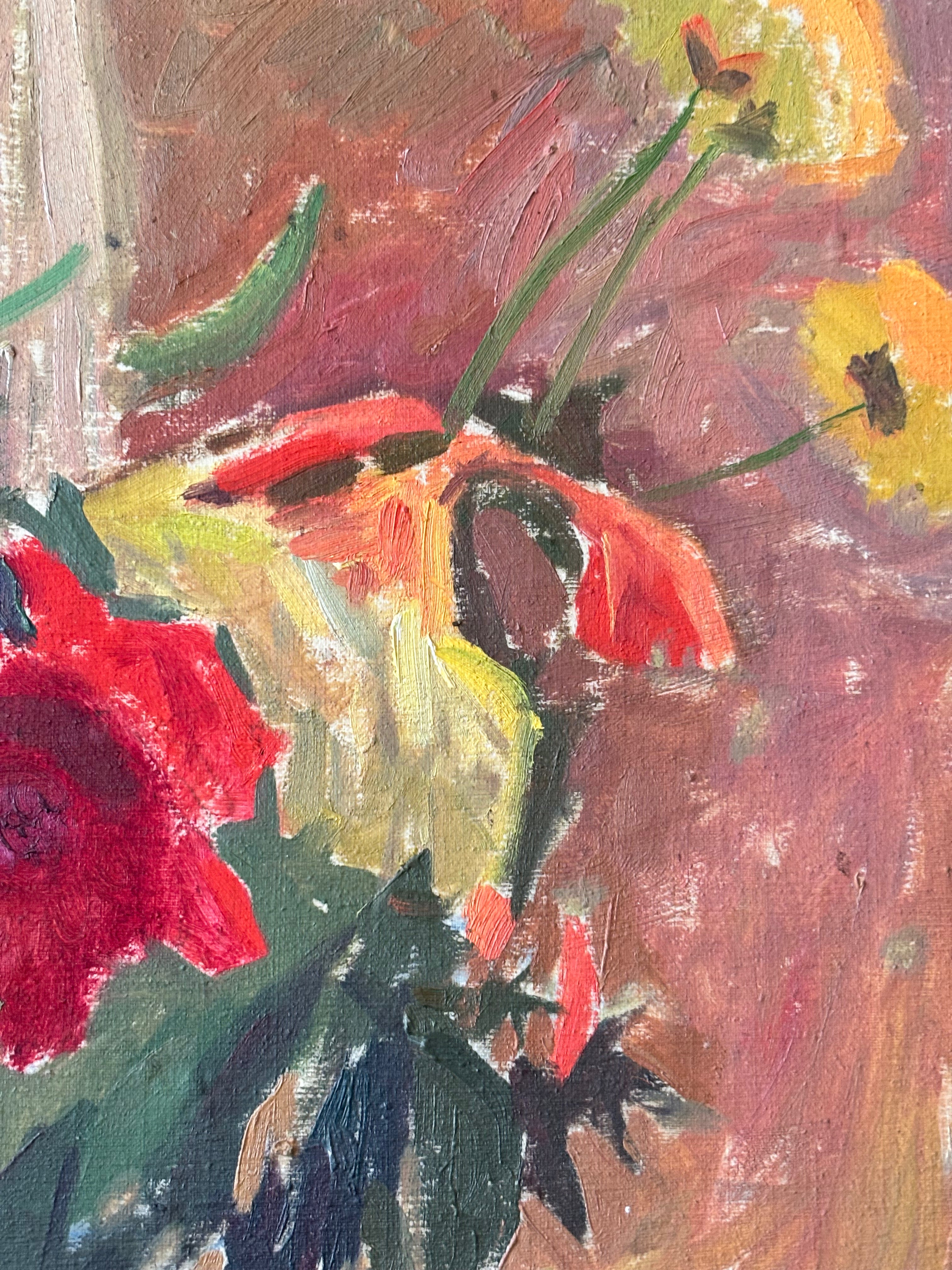 Summer Flowers in a White Jug