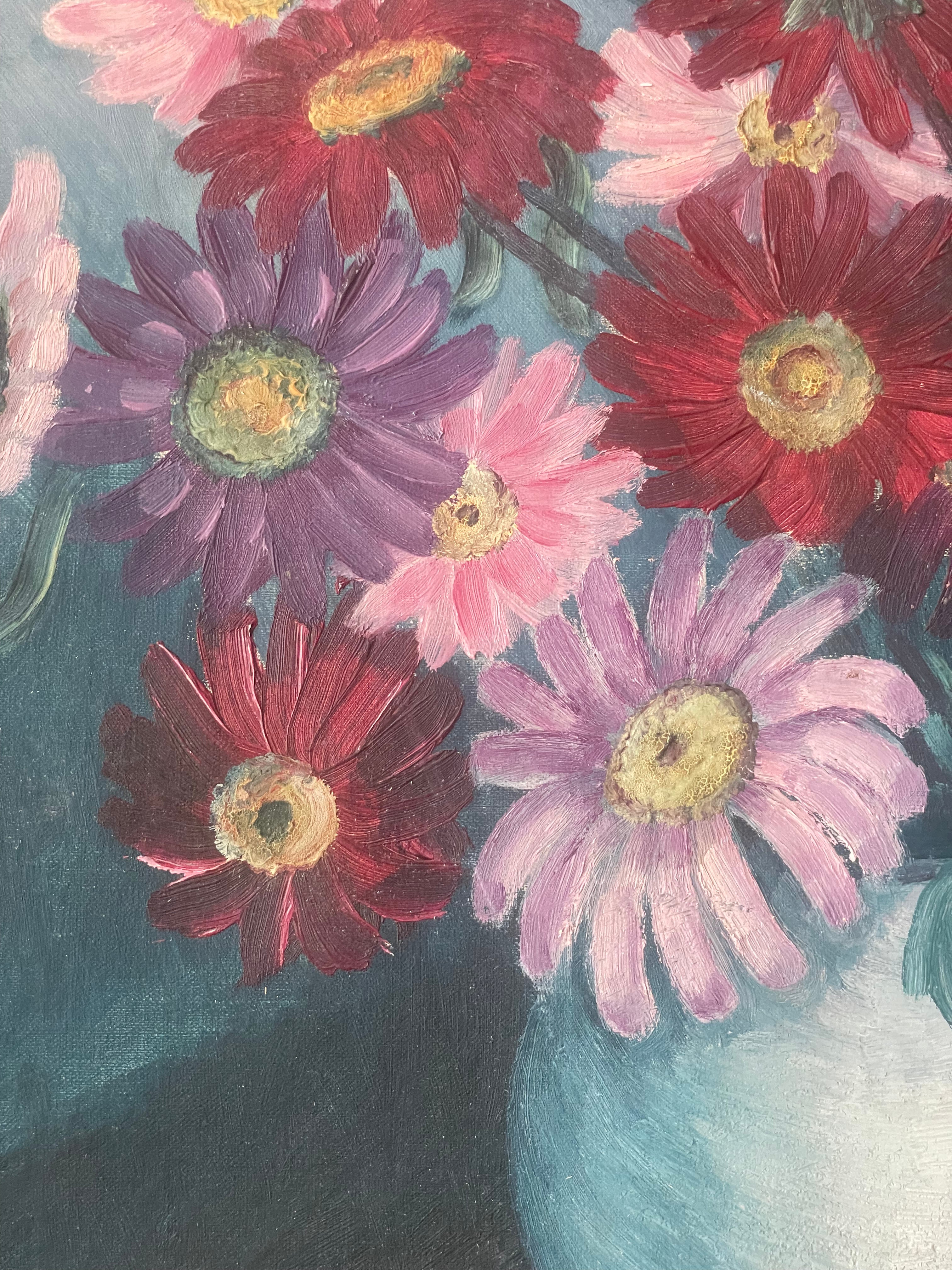 Asters in a White