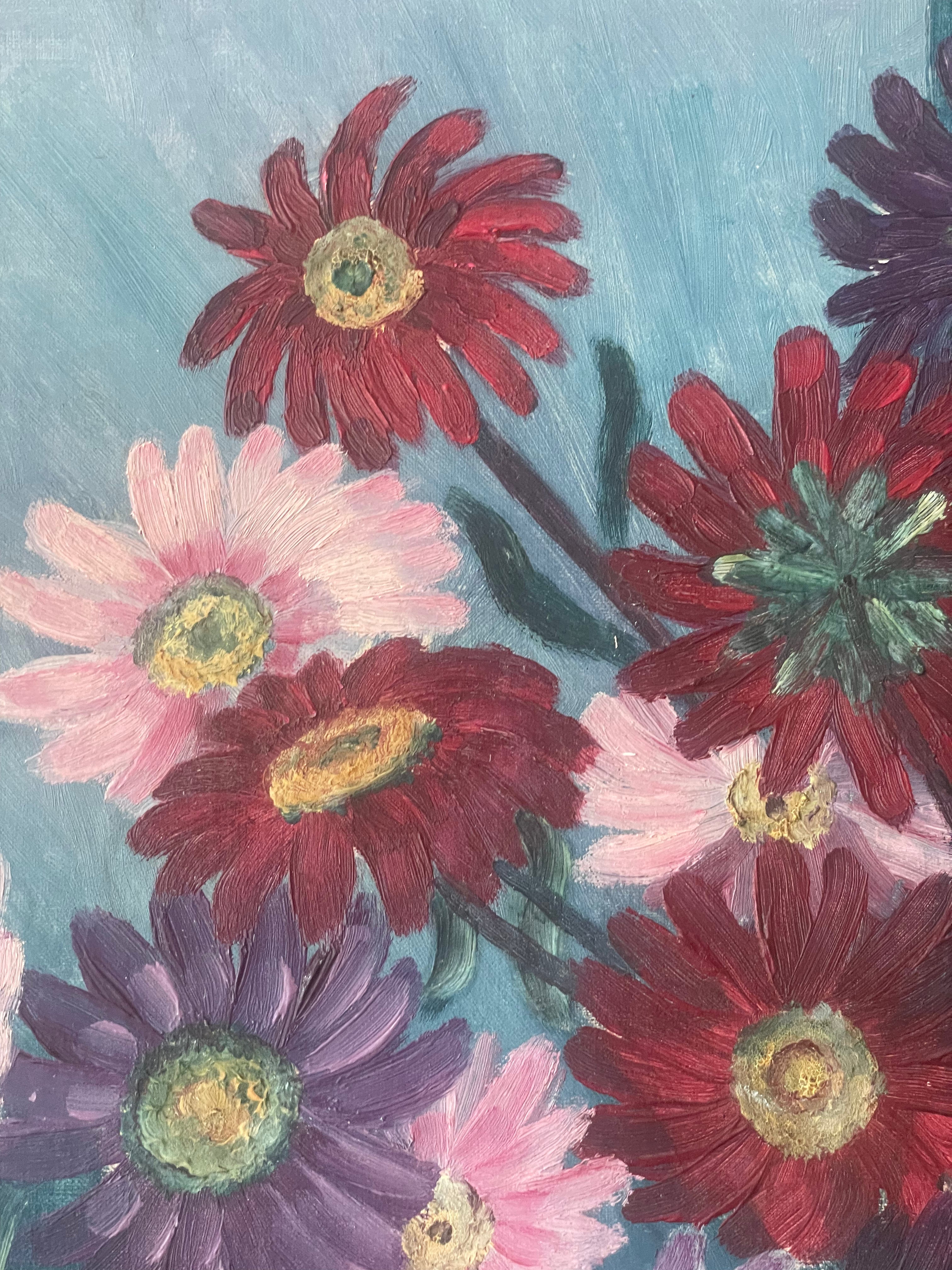 Asters in a White