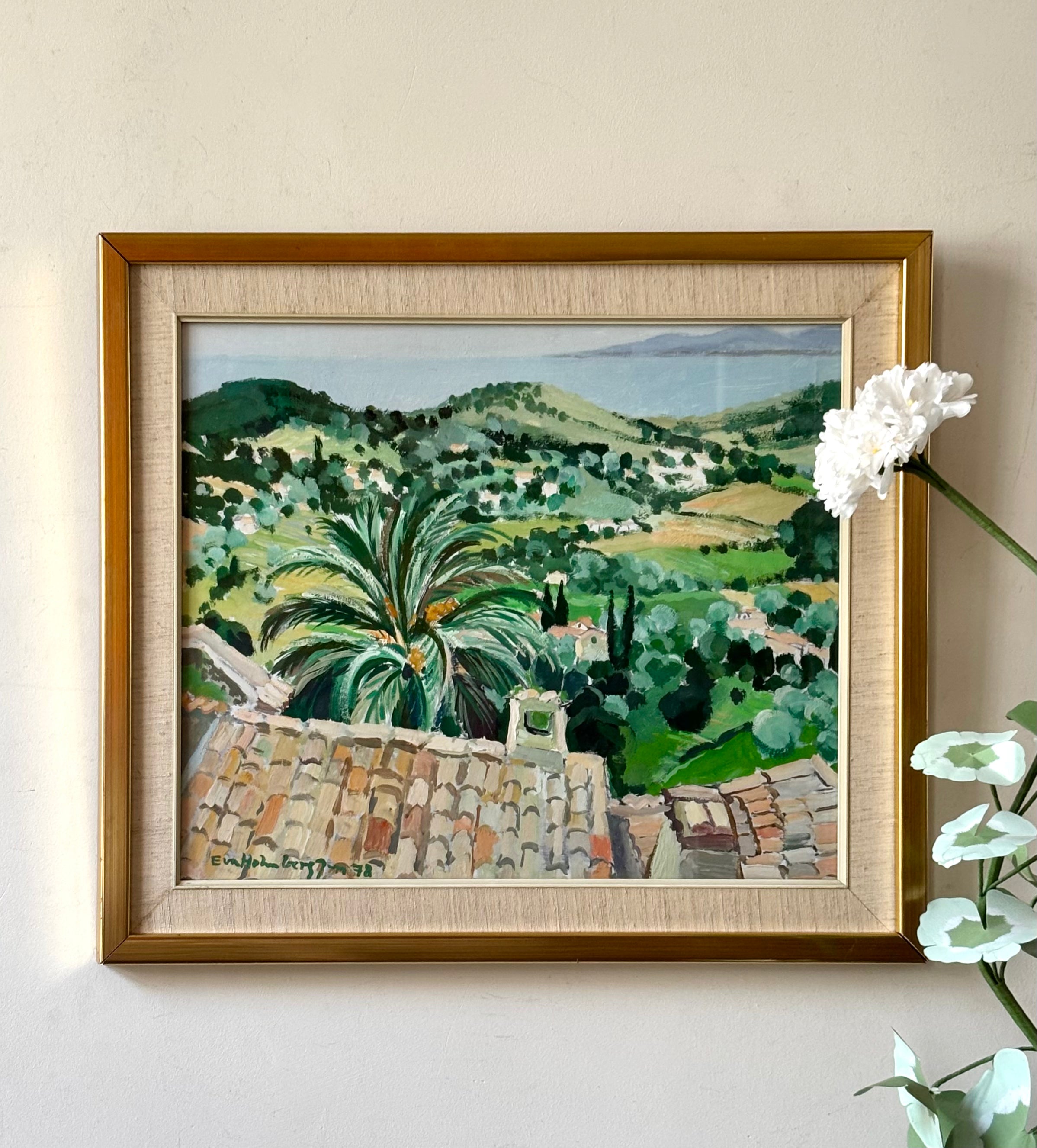 Rooftops and Palm Trees