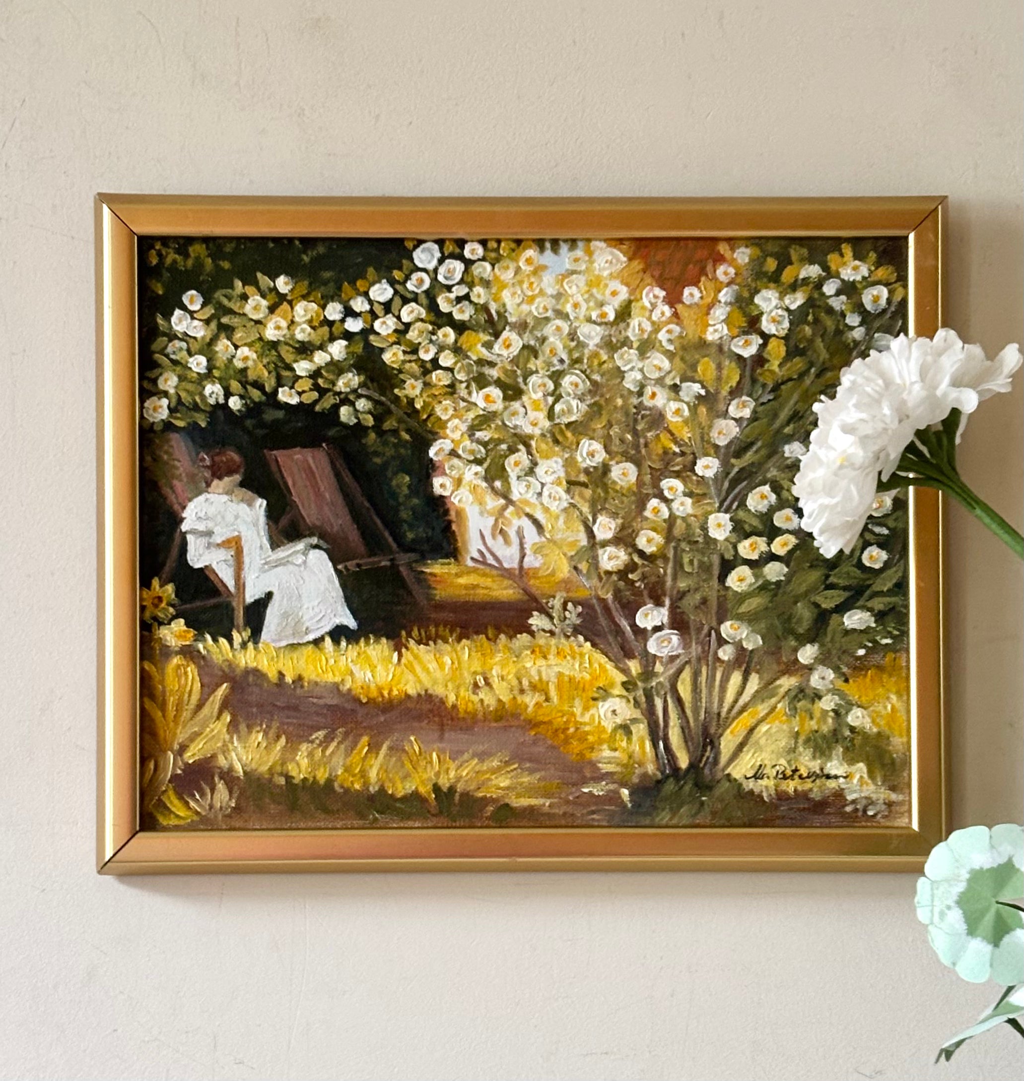 Reading amongst the Blossom