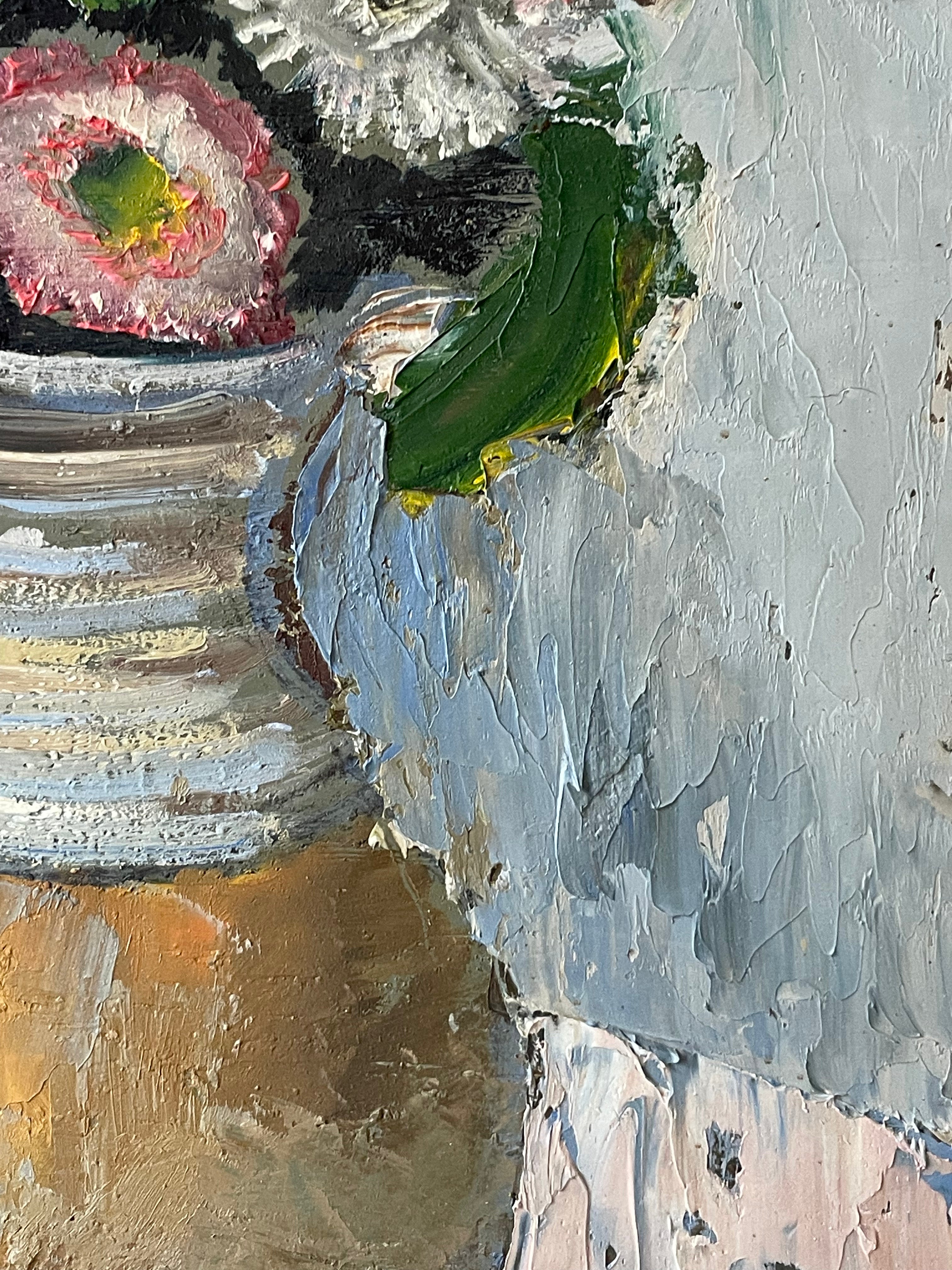 Summer Flowers in a Pottery Vase