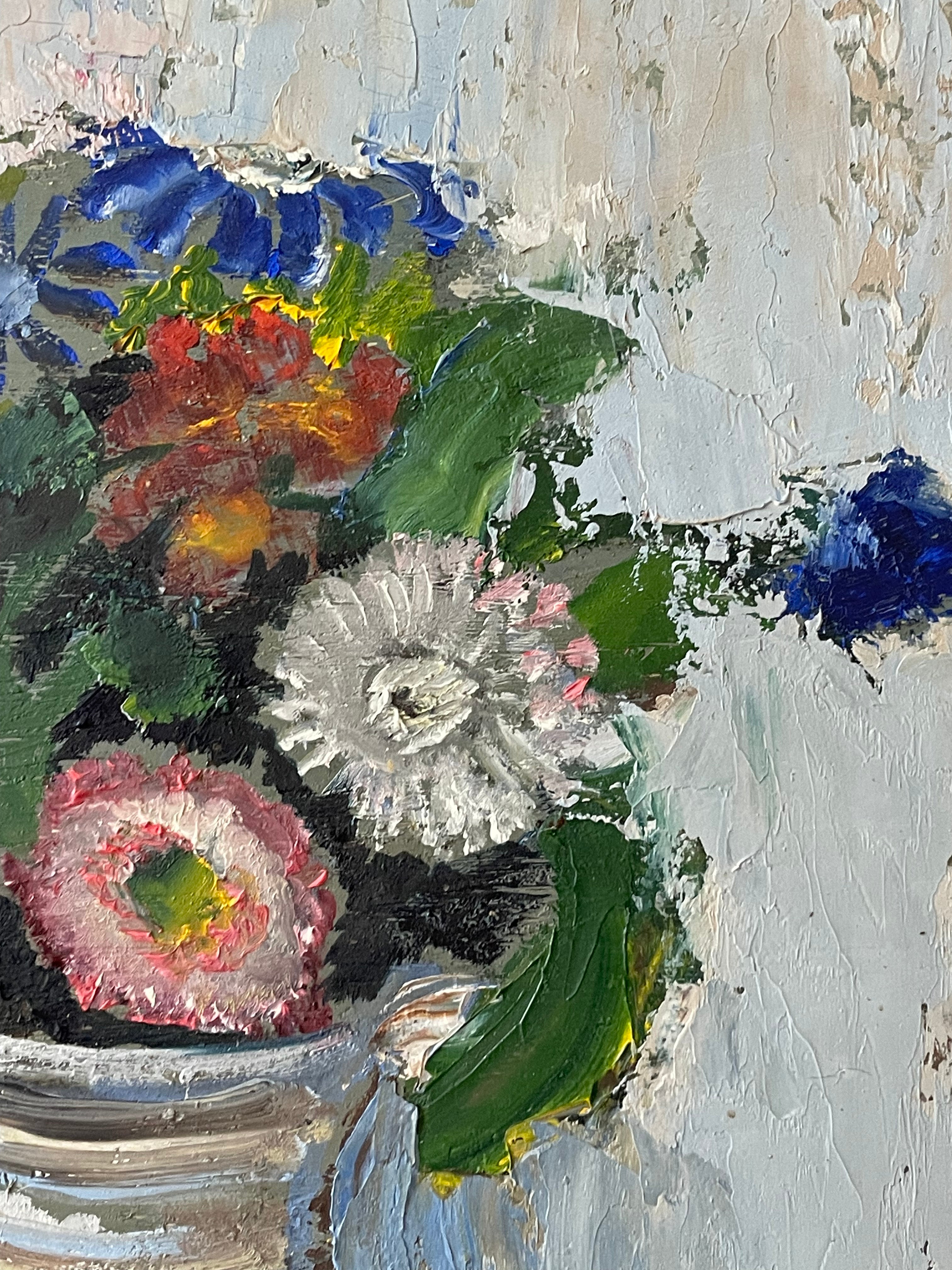 Summer Flowers in a Pottery Vase