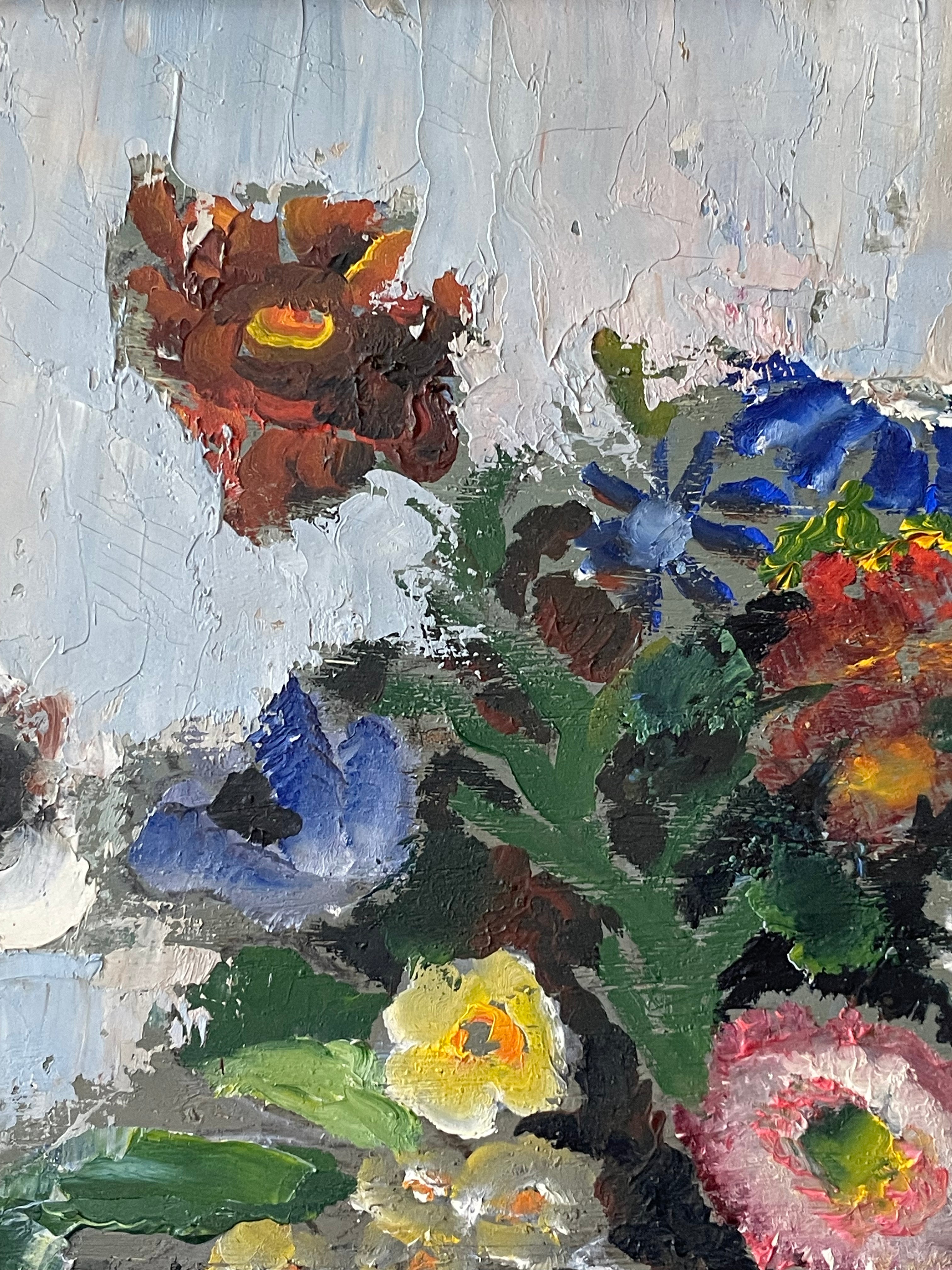 Summer Flowers in a Pottery Vase