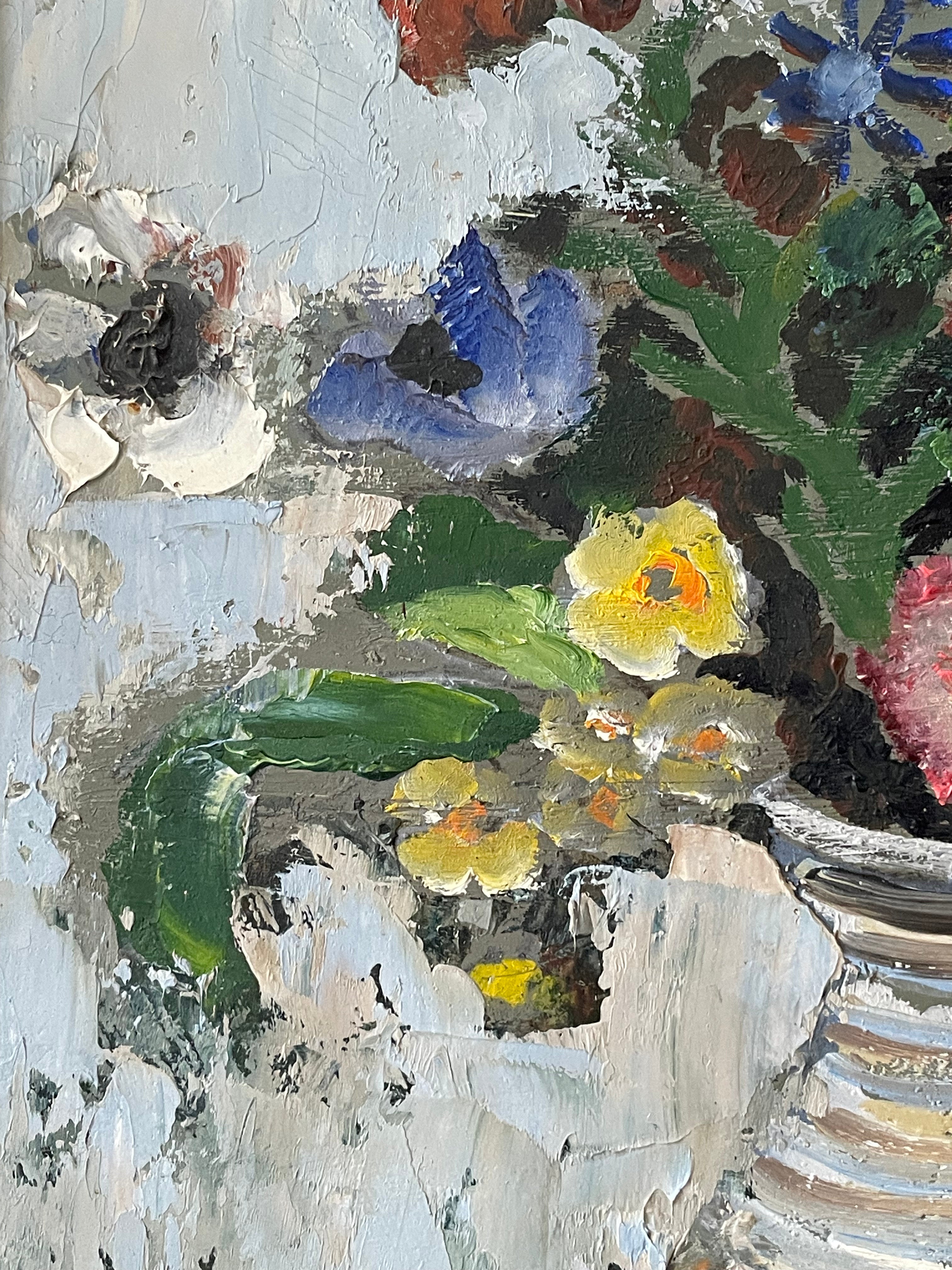 Summer Flowers in a Pottery Vase