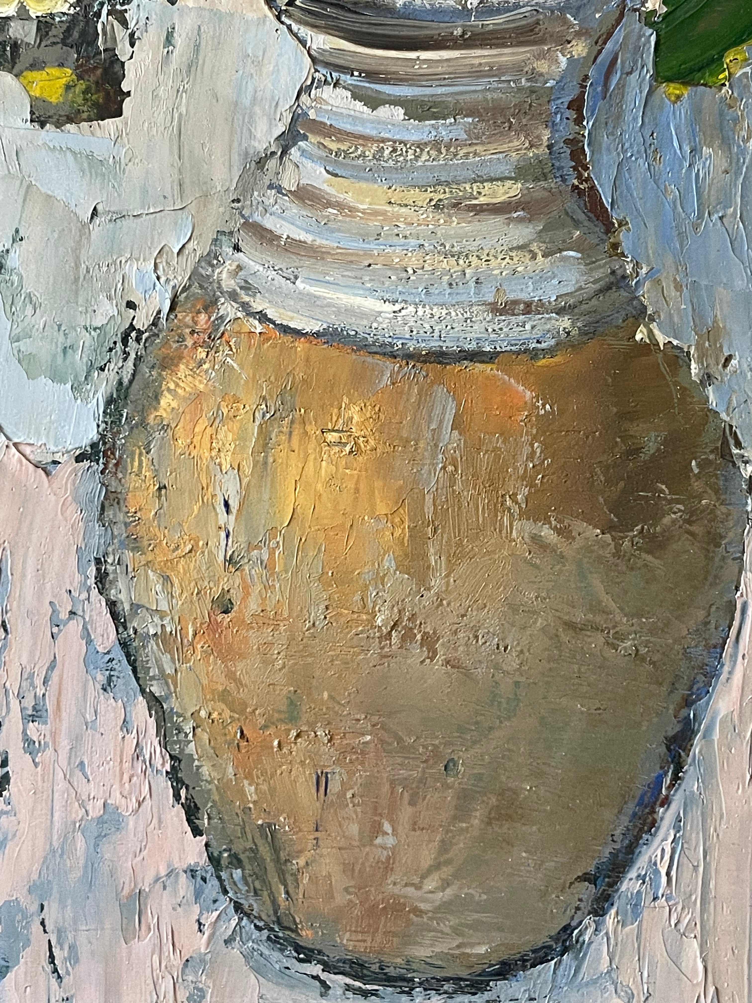 Summer Flowers in a Pottery Vase