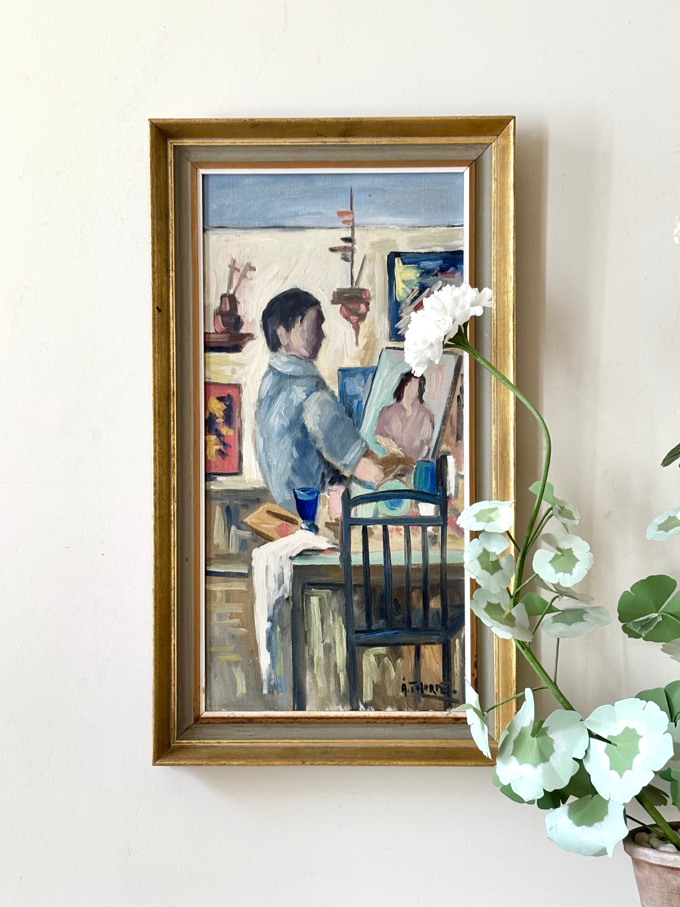 Artist in his Studio