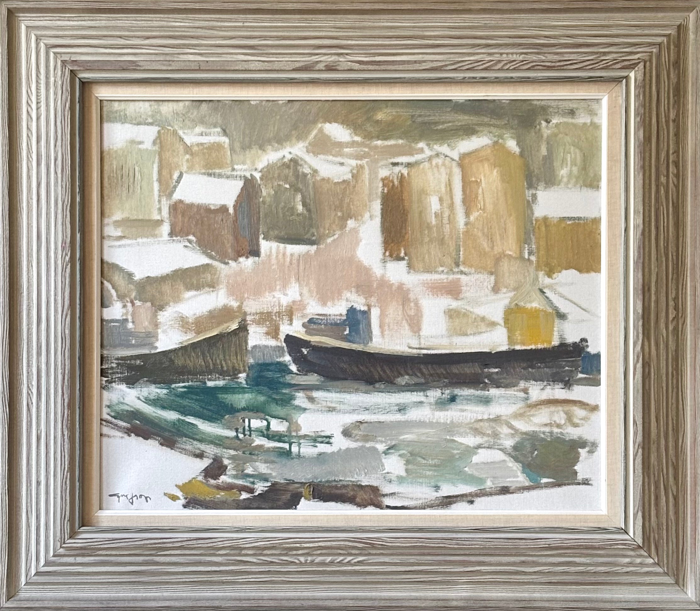 Winter Harbour Scene