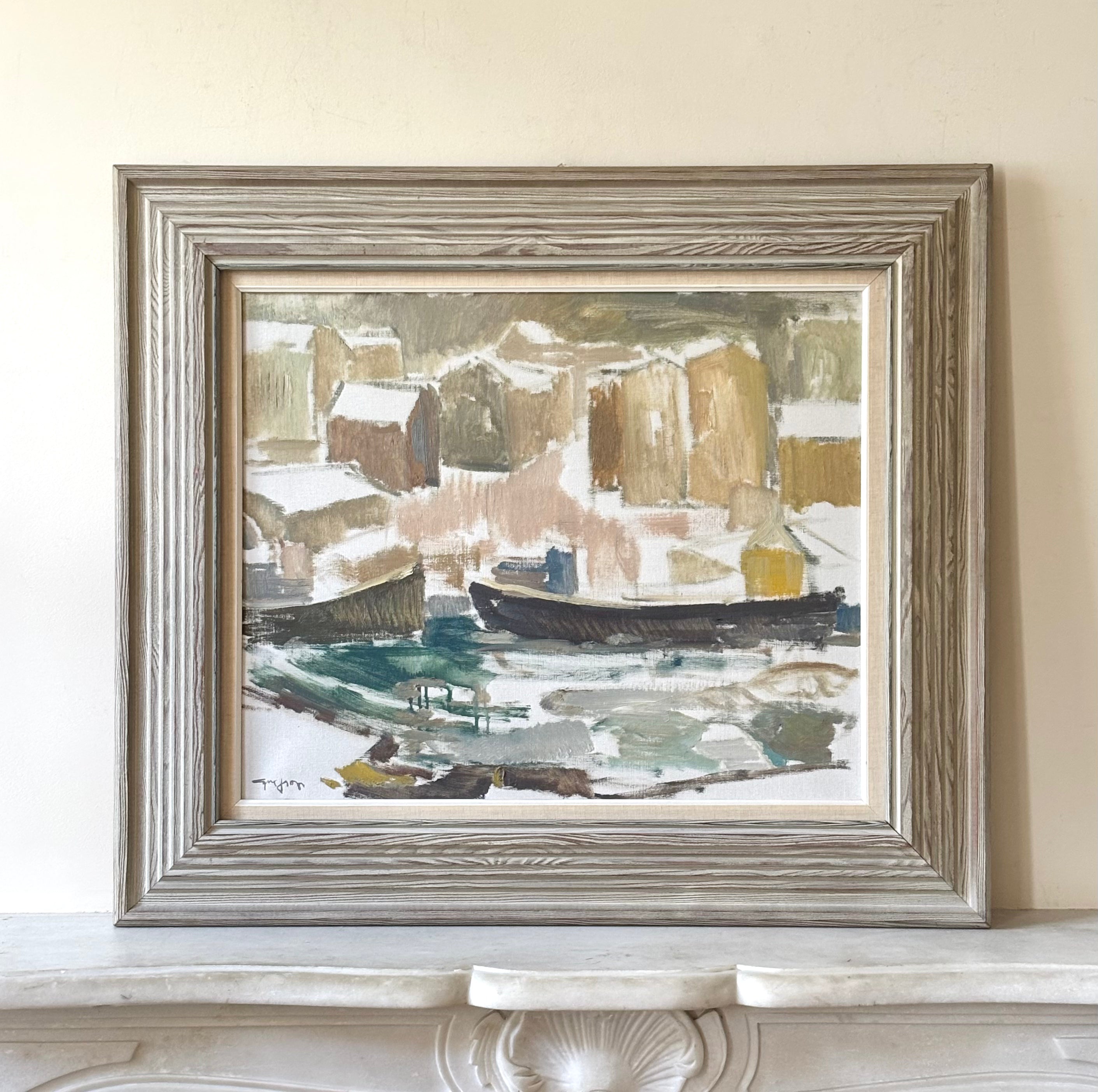 Winter Harbour Scene