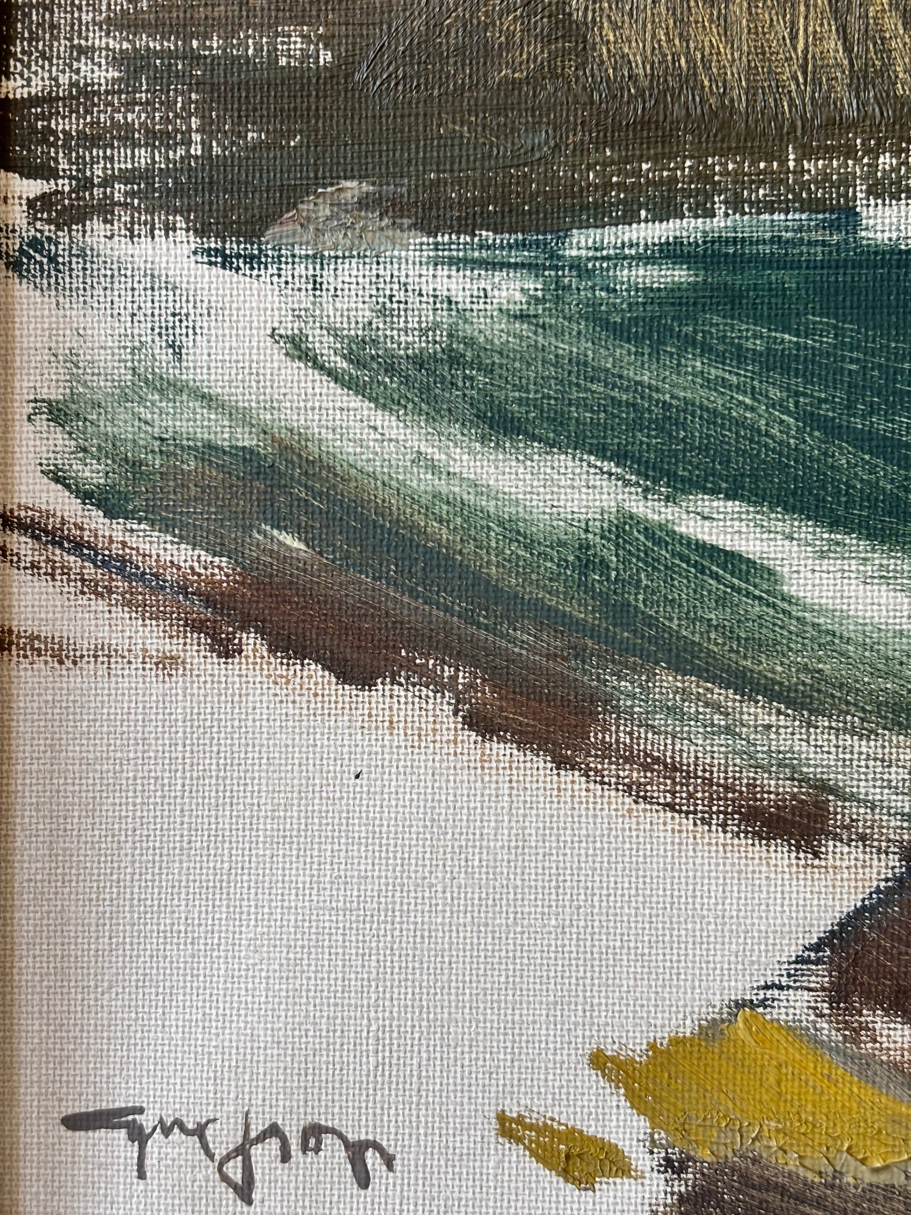 Winter Harbour Scene