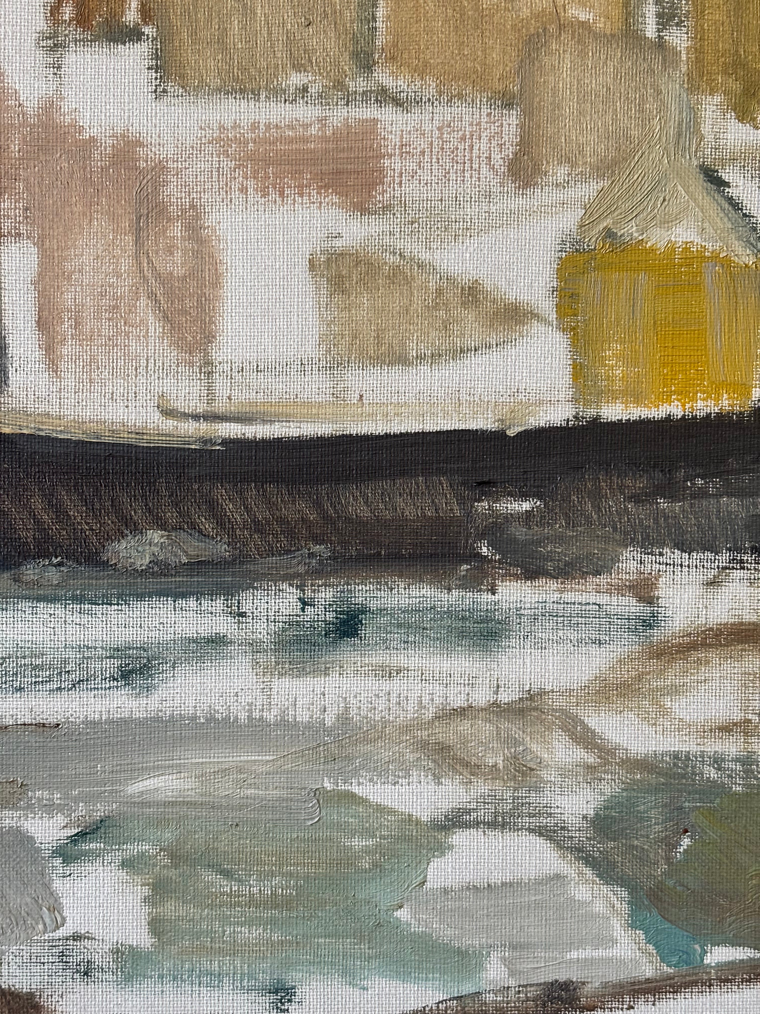 Winter Harbour Scene
