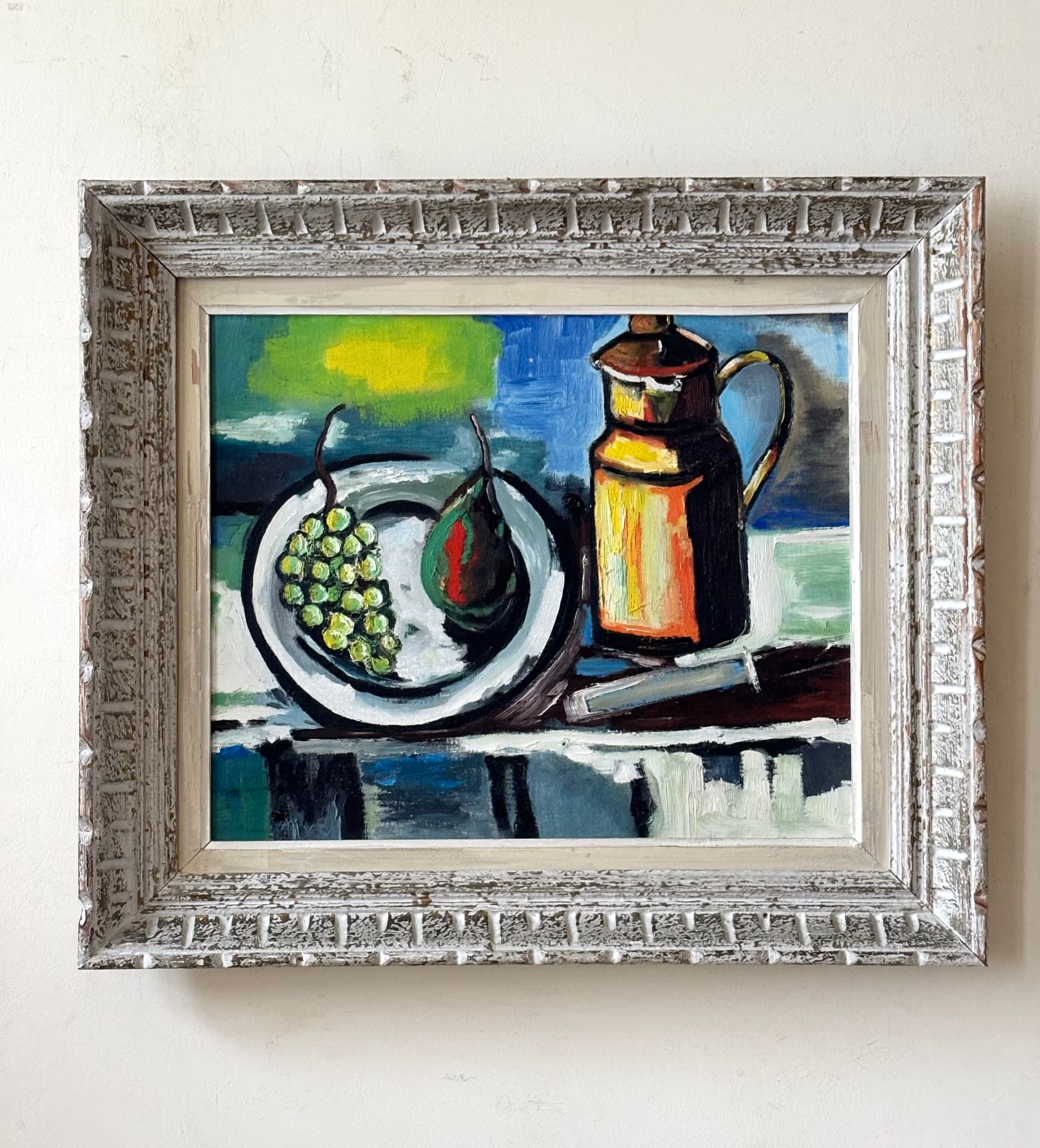 Still Life with Grapes and Coffee Pot