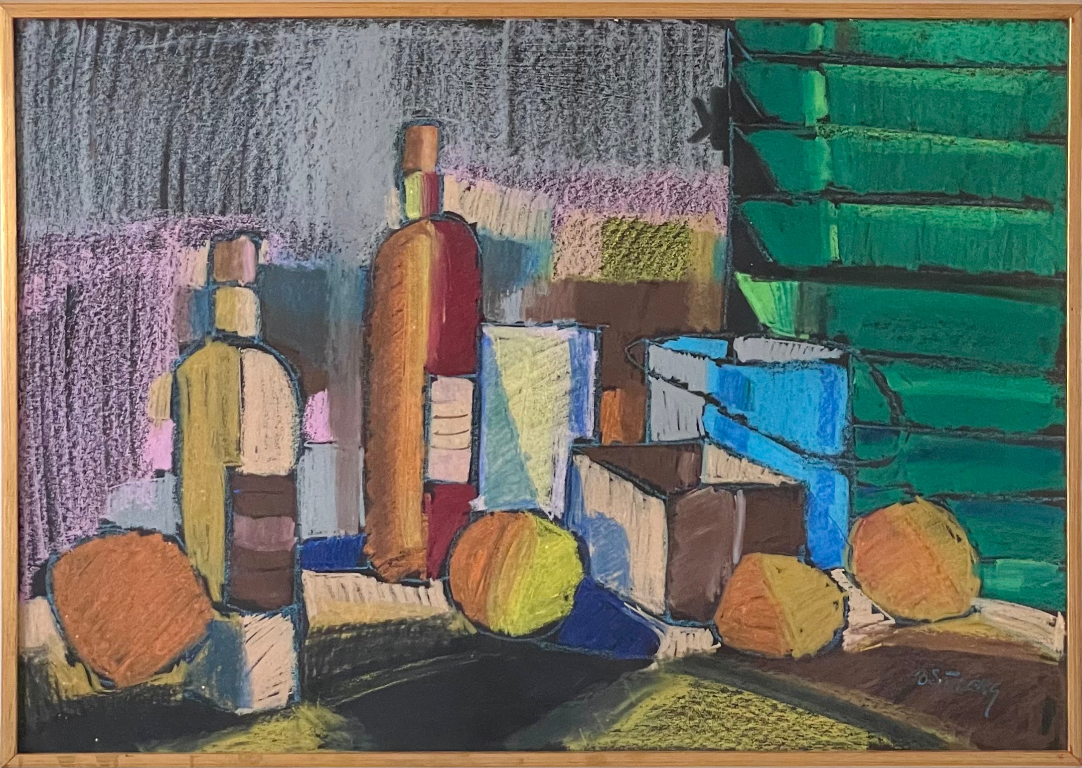 Still Life with Bottles and Oranges