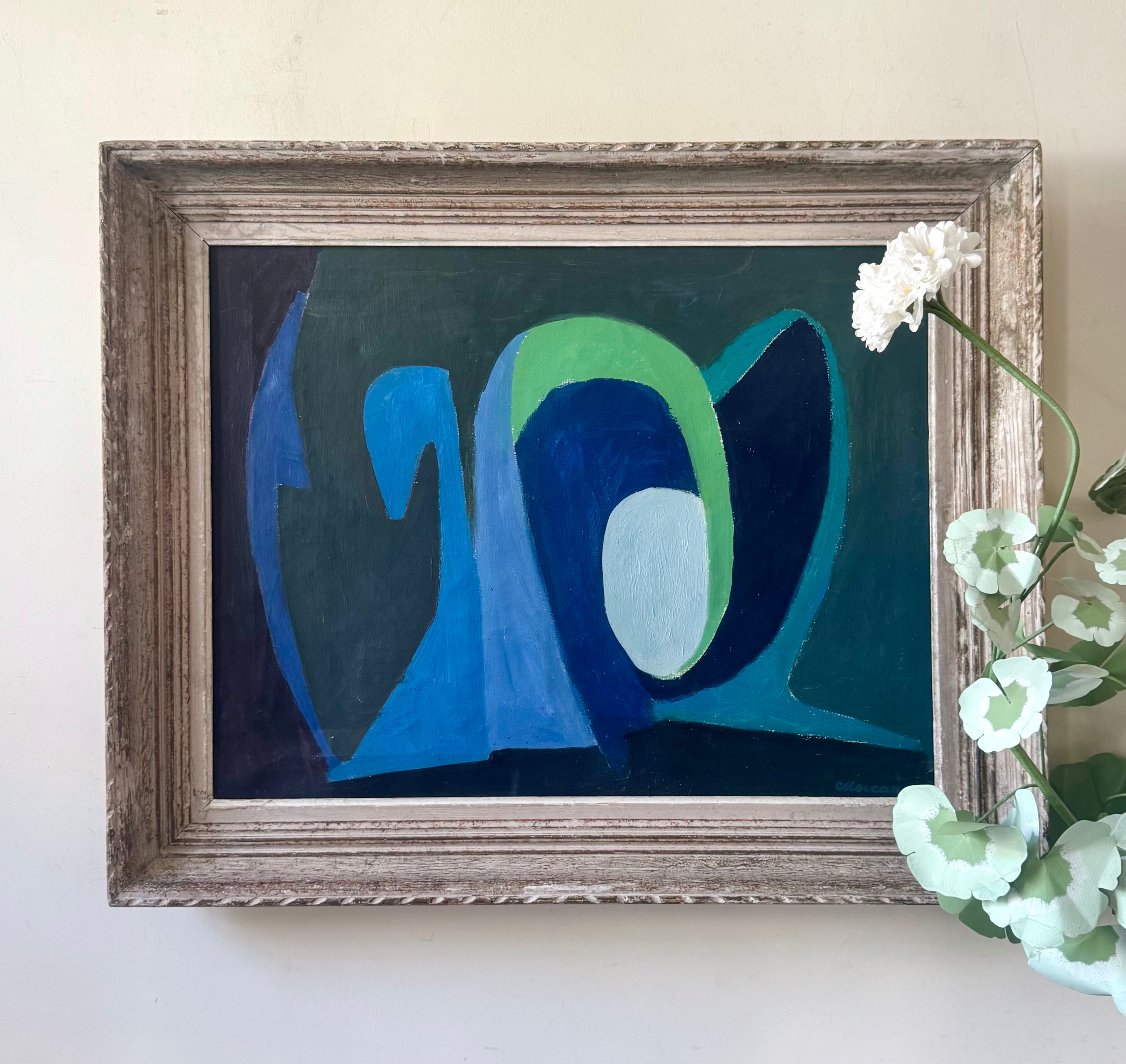 Blue and Green Abstract