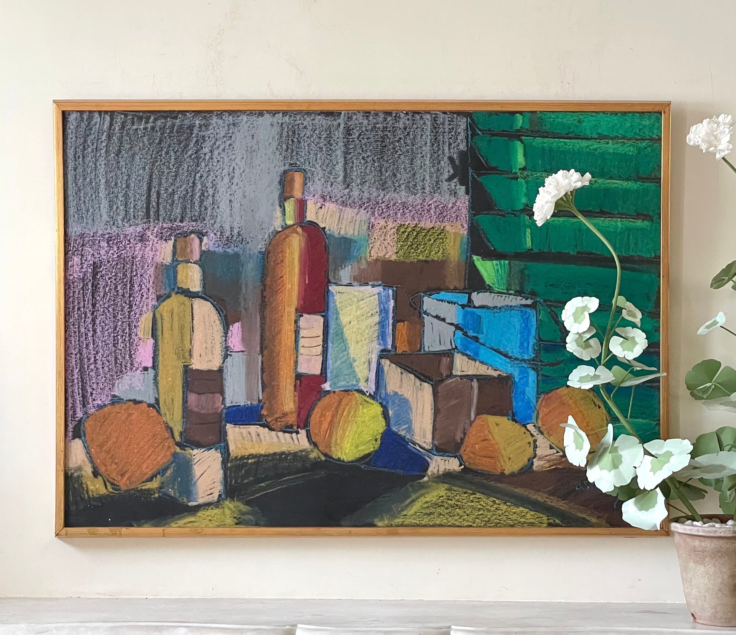 Still Life with Bottles and Oranges