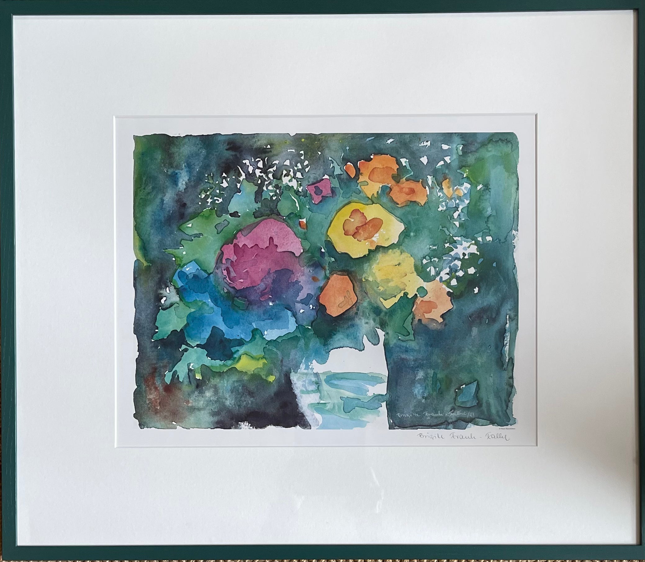 Bright Flower Lithograph