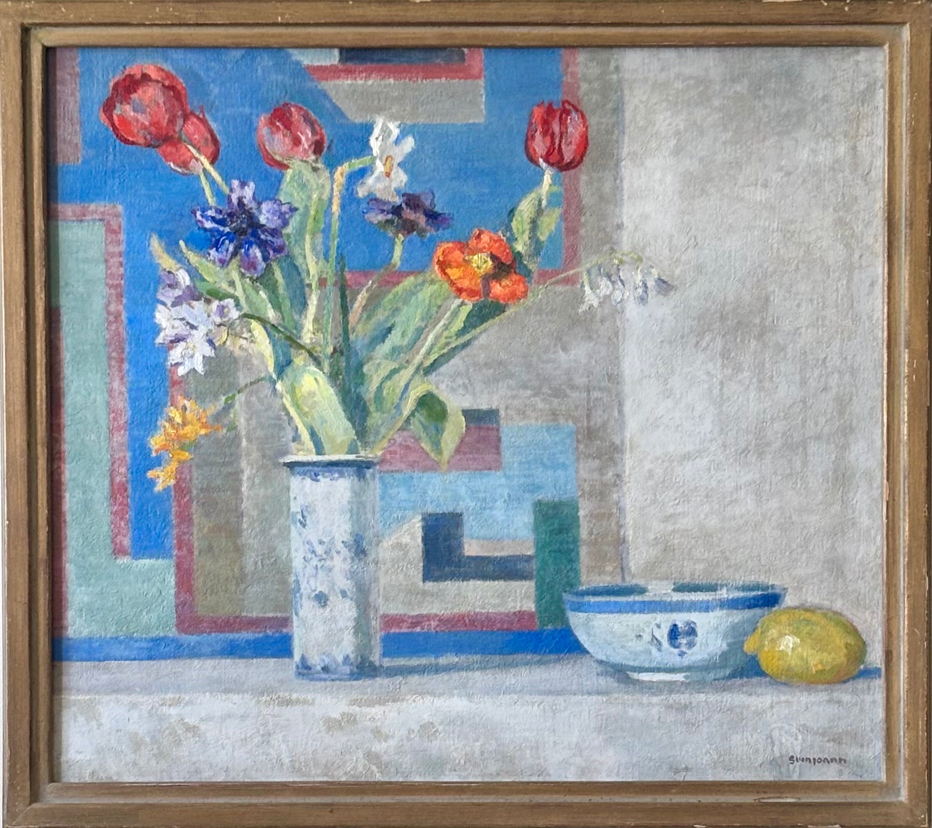 Spring Flowers and Lemon