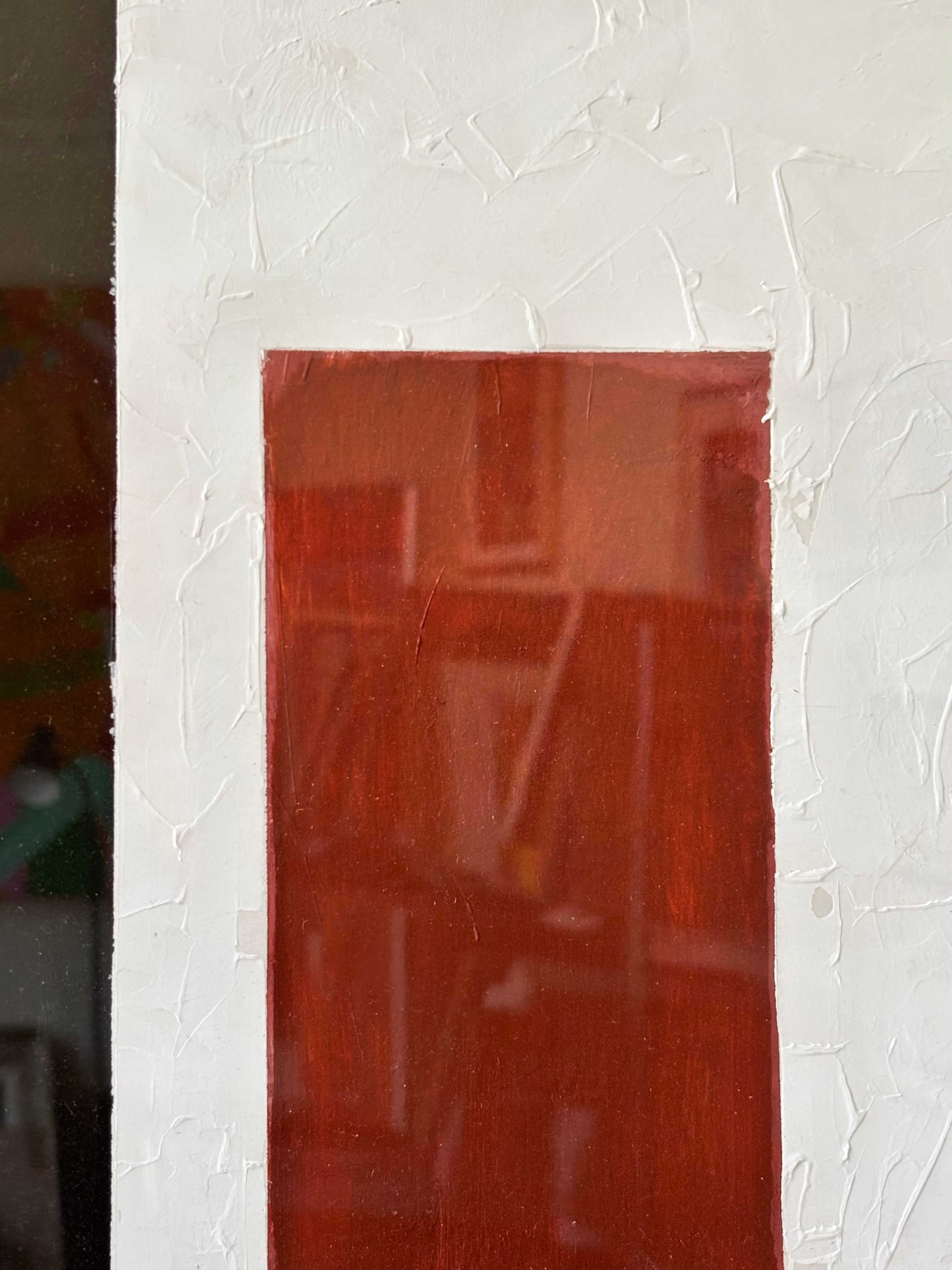 Pair of Red and Black Abstracts