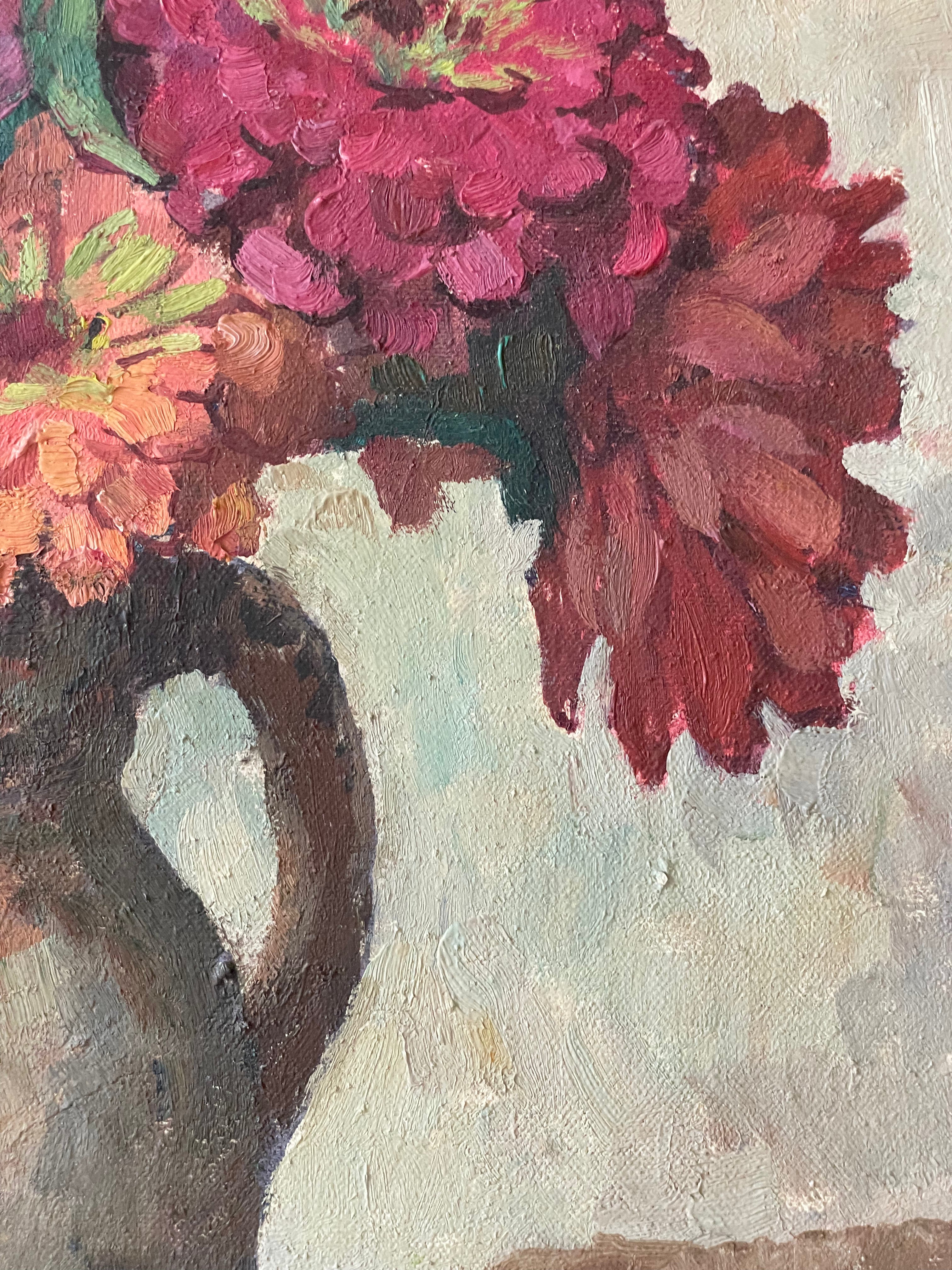 French Floral in Pottery Jug  ON HOLD PLEASE EMAIL FOR WAITLIST