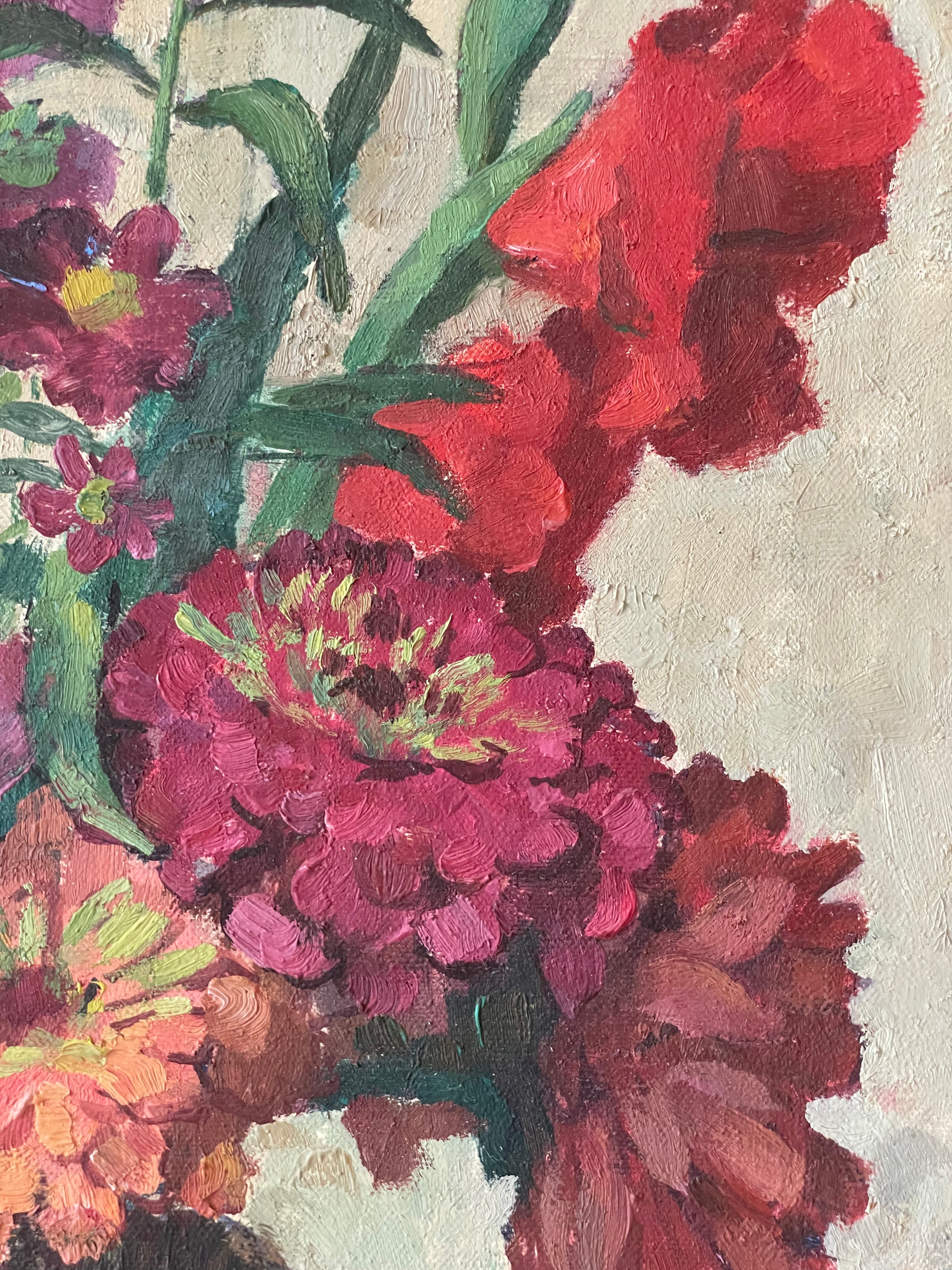 French Floral in Pottery Jug  ON HOLD PLEASE EMAIL FOR WAITLIST