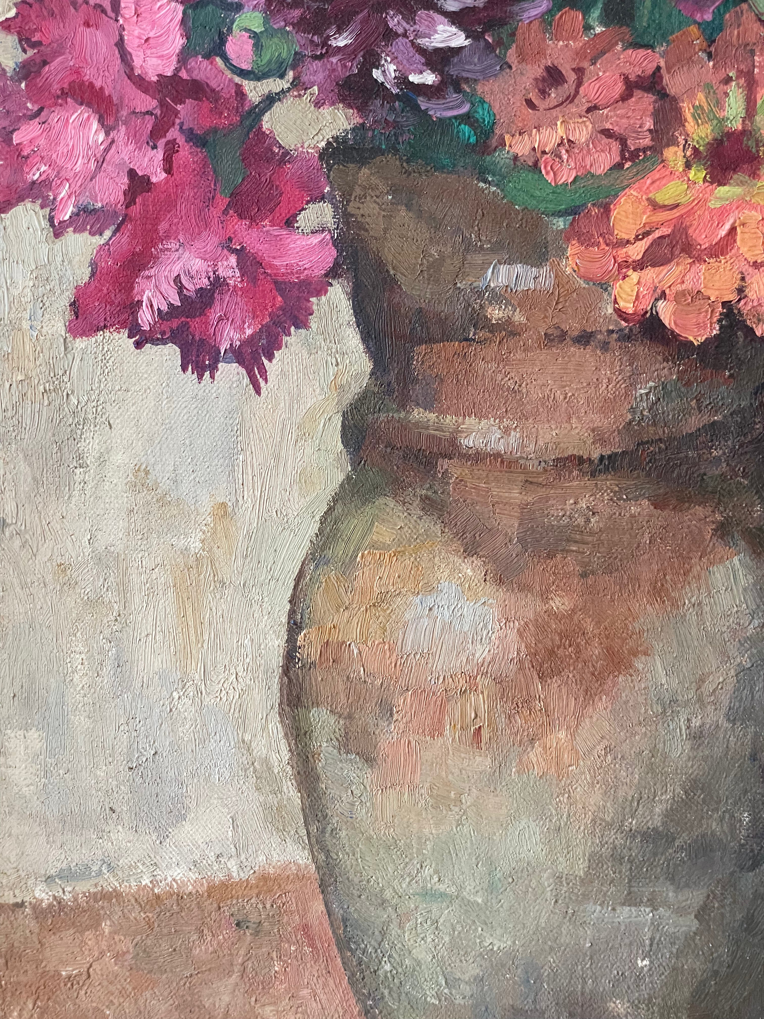 French Floral in Pottery Jug  ON HOLD PLEASE EMAIL FOR WAITLIST