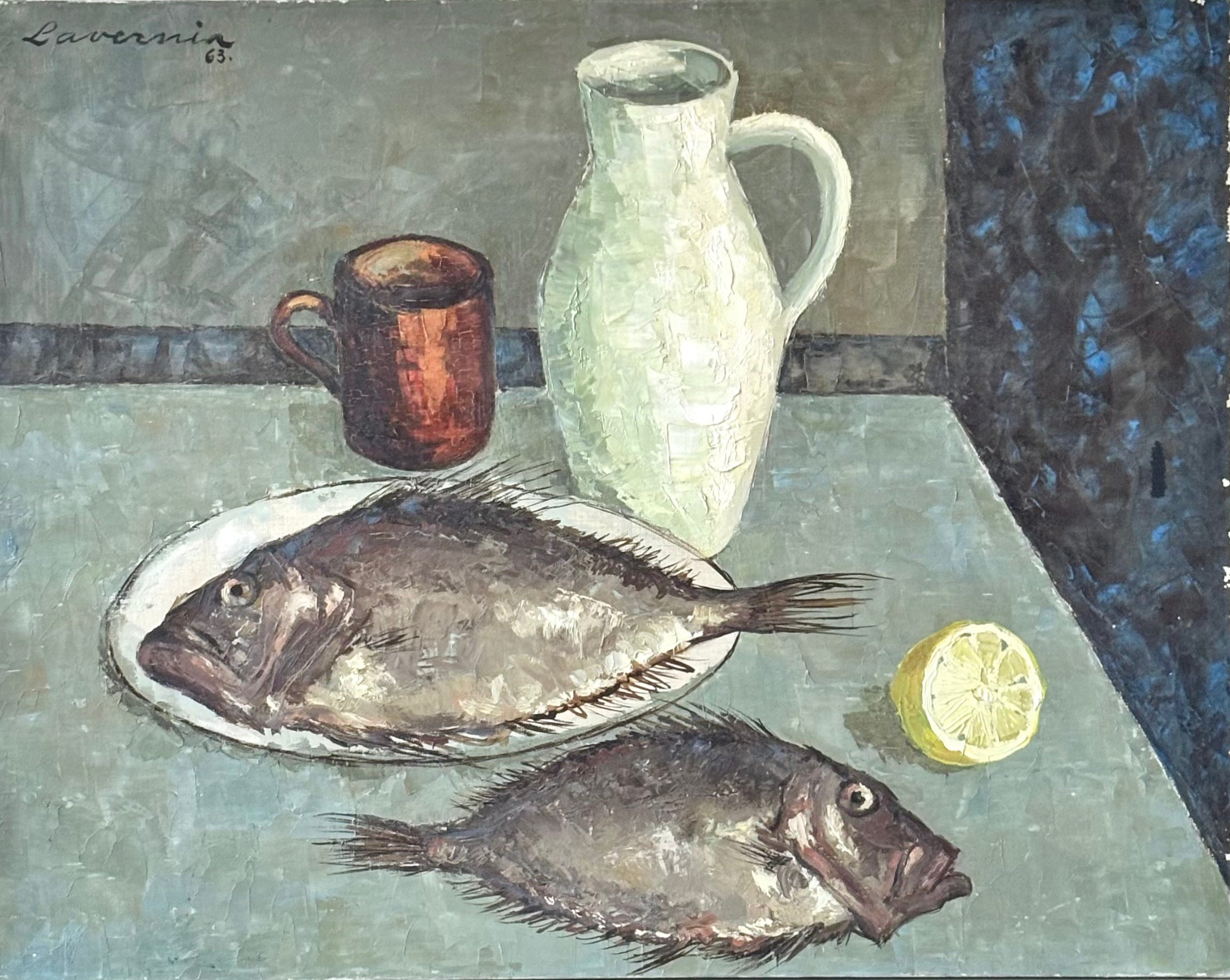 Still Life with Fish and Lemon