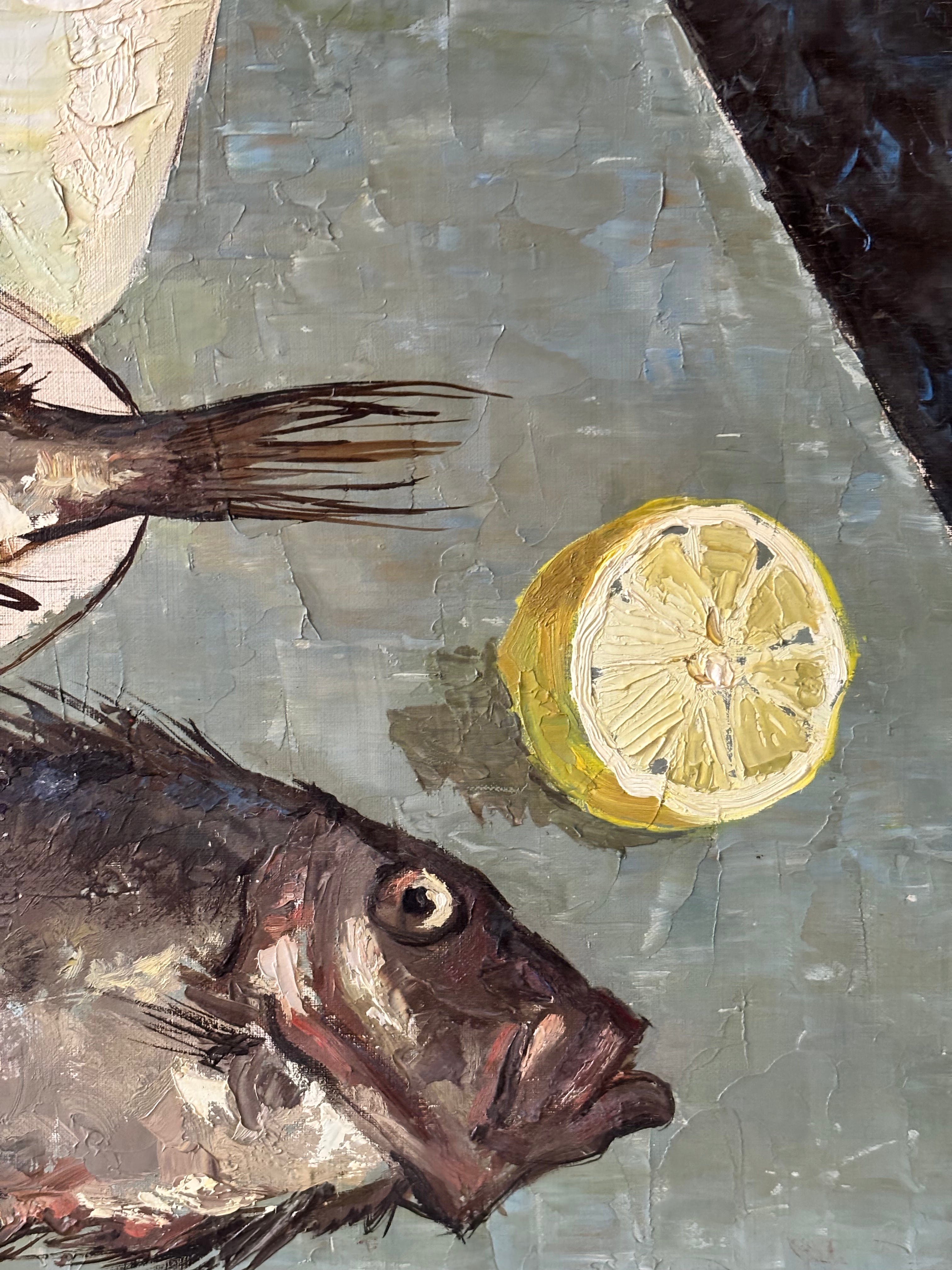 Still Life with Fish and Lemon