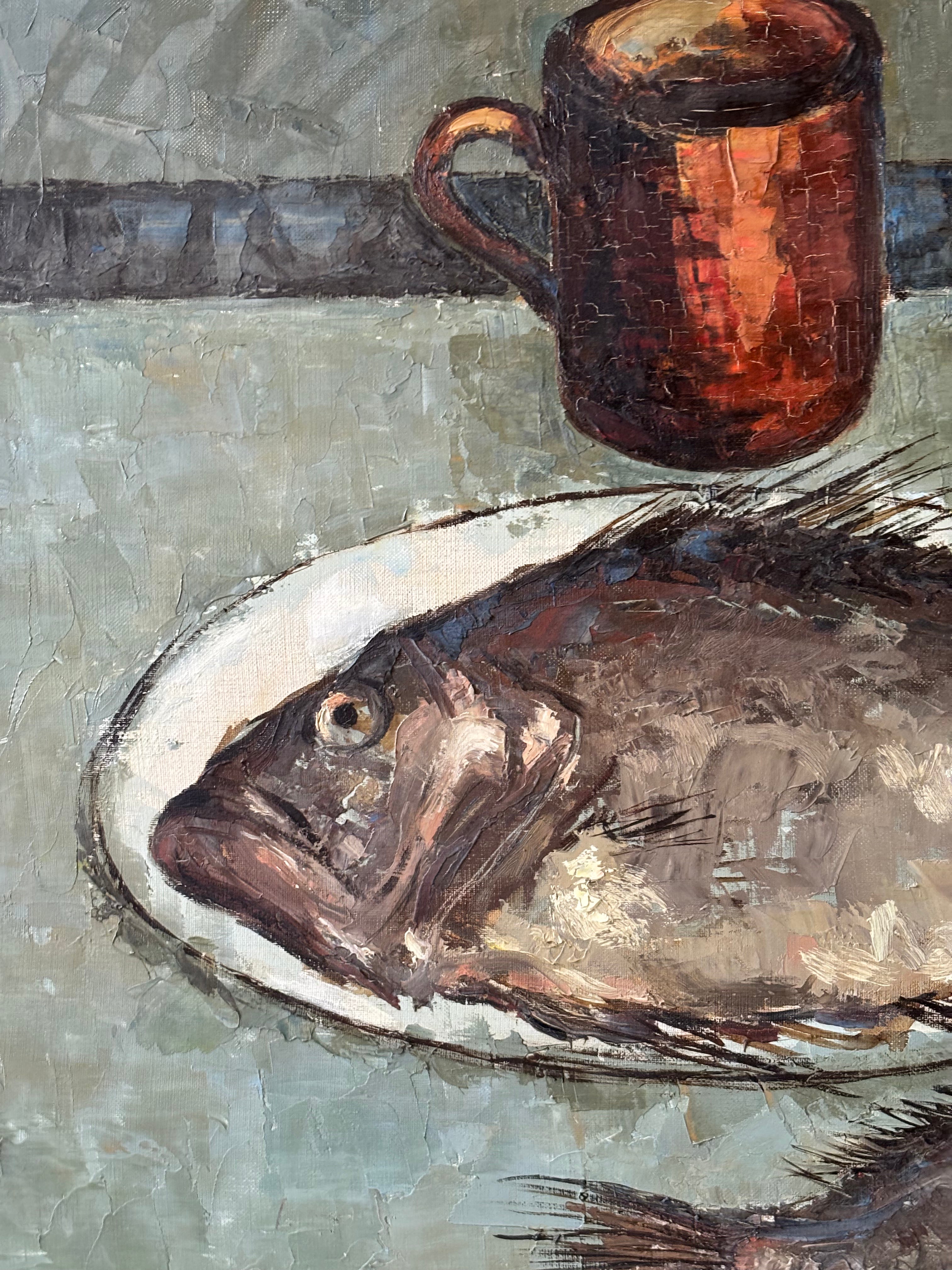 Still Life with Fish and Lemon