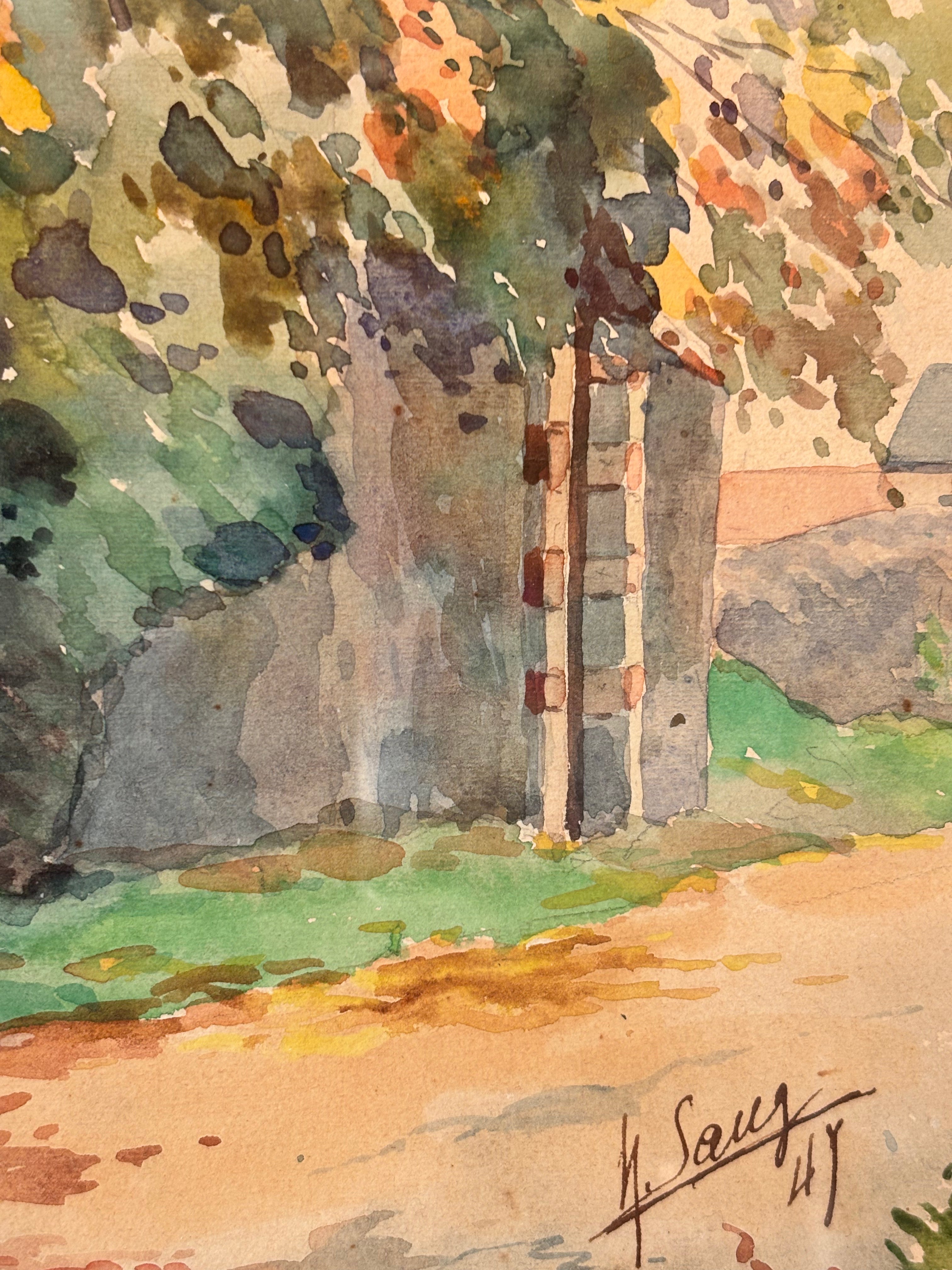 Watercolour Trees