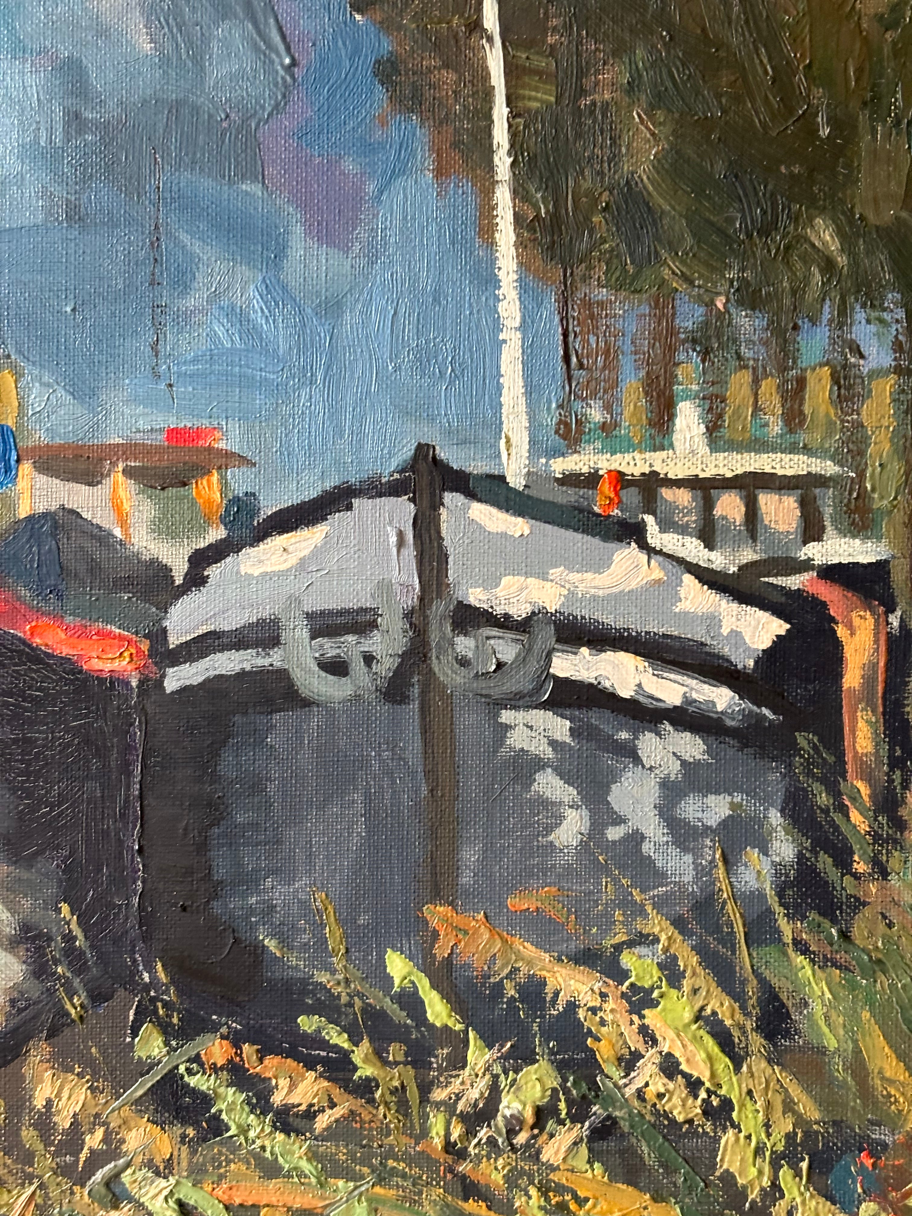 Barges on the Canal