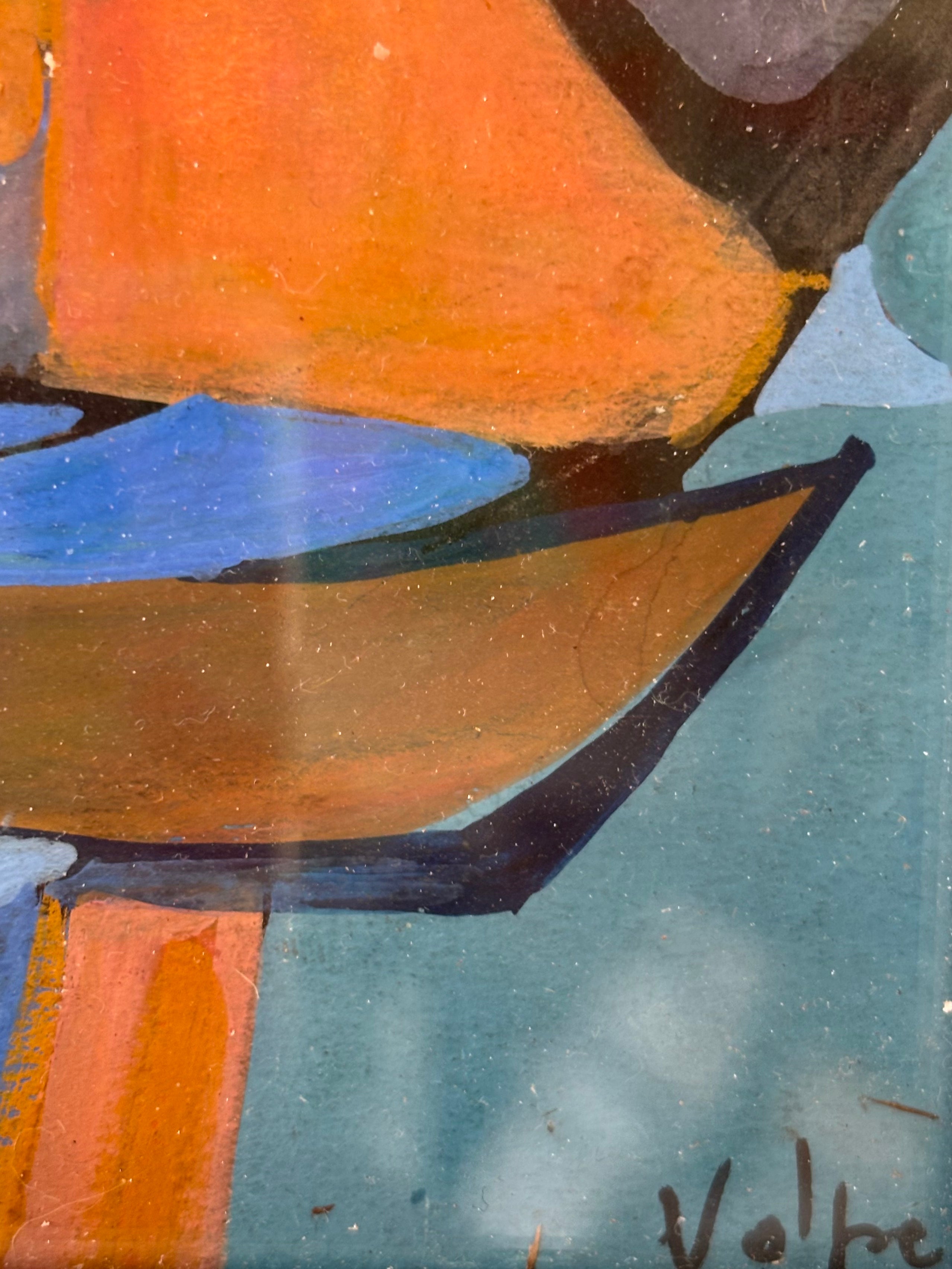 Abstract Boats and Fish