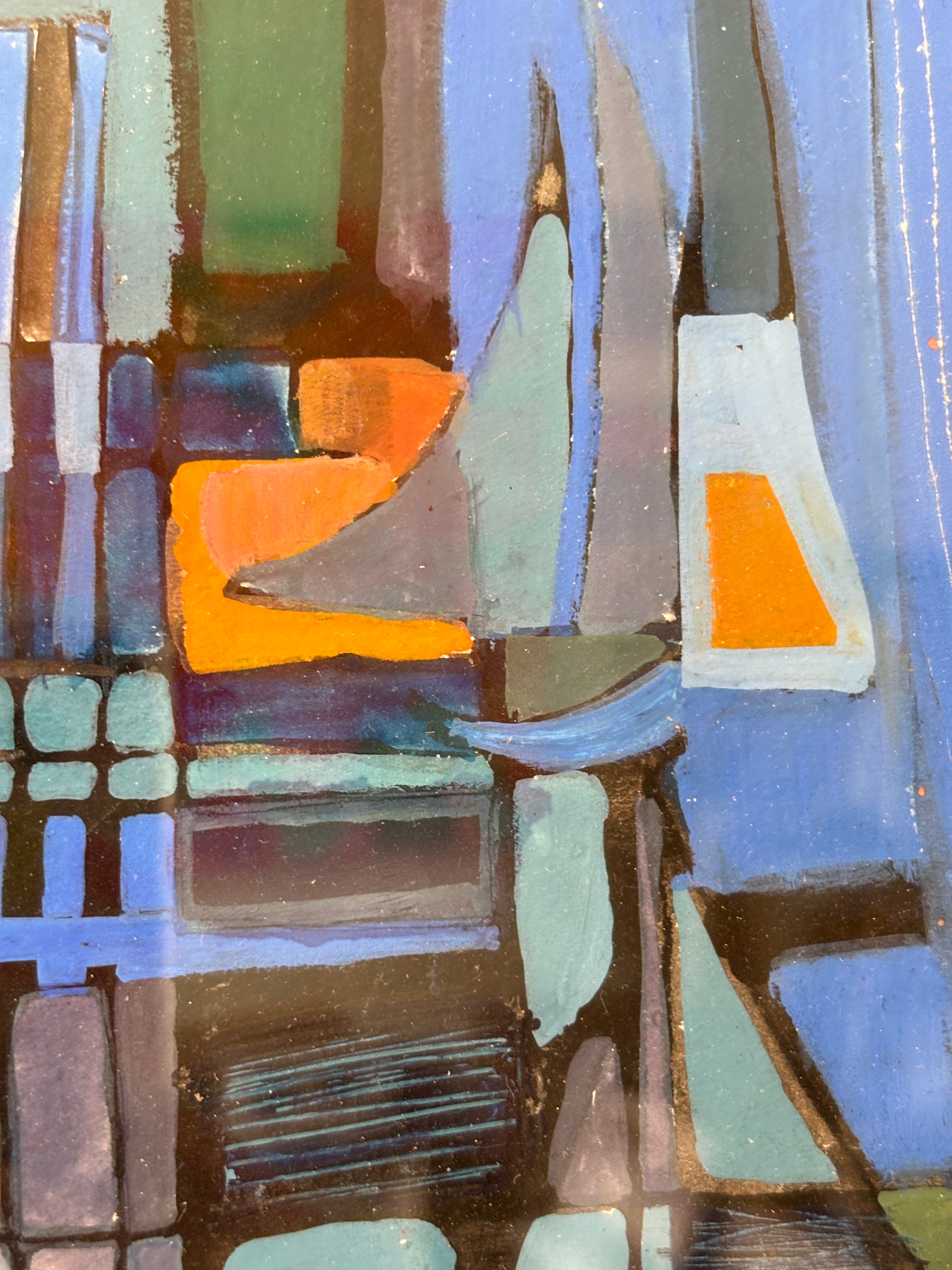 Abstract Boats and Fish