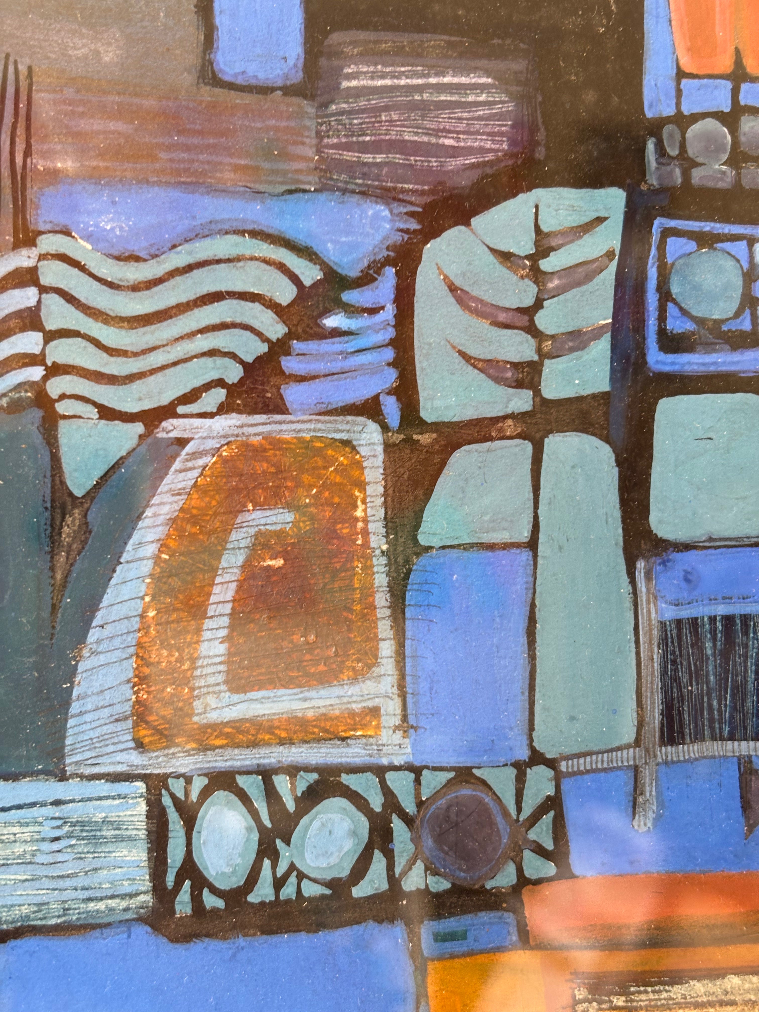 Abstract Boats and Fish