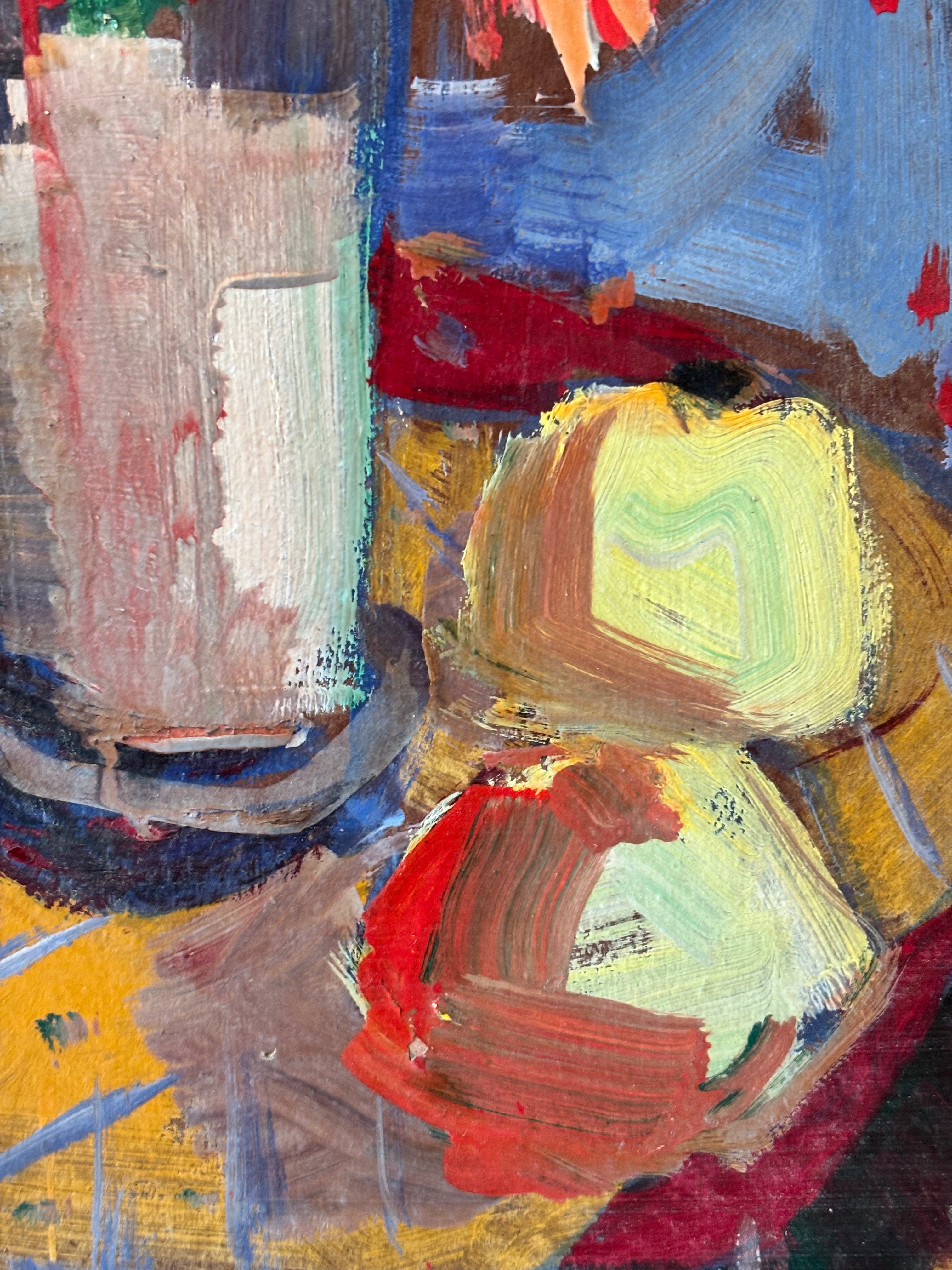 Bright Flowers on Orange Table