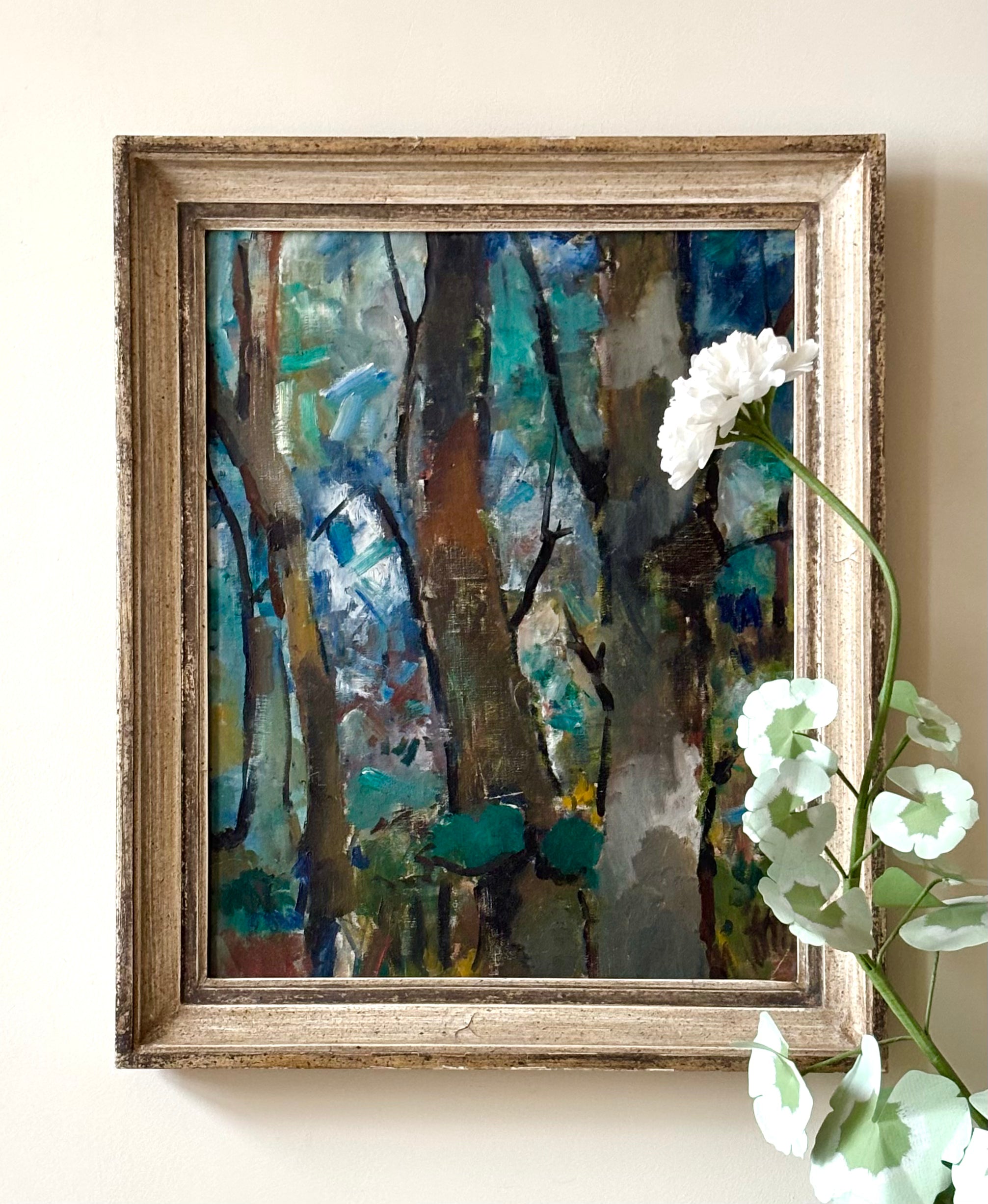 Trees on Blue