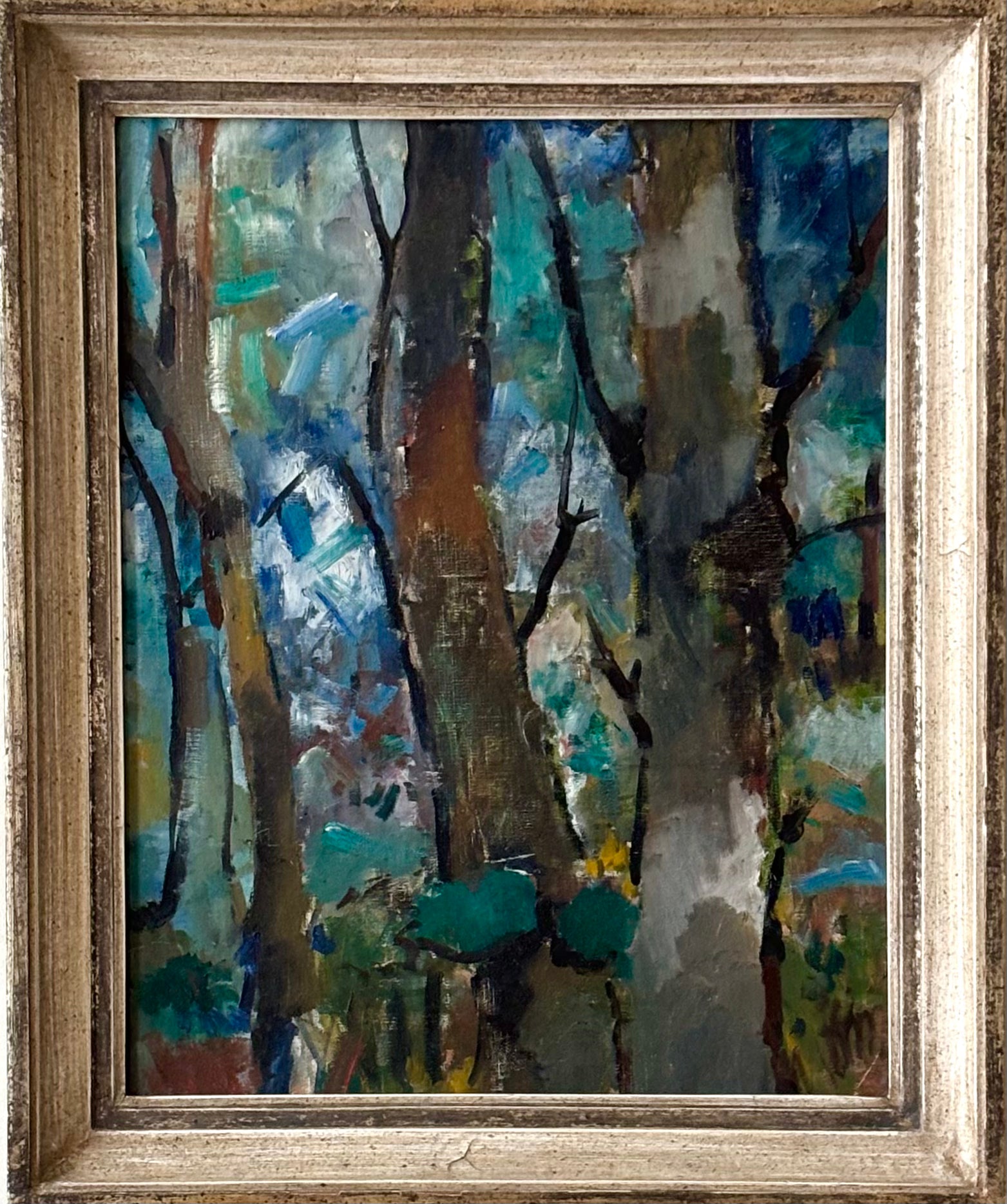 Trees on Blue