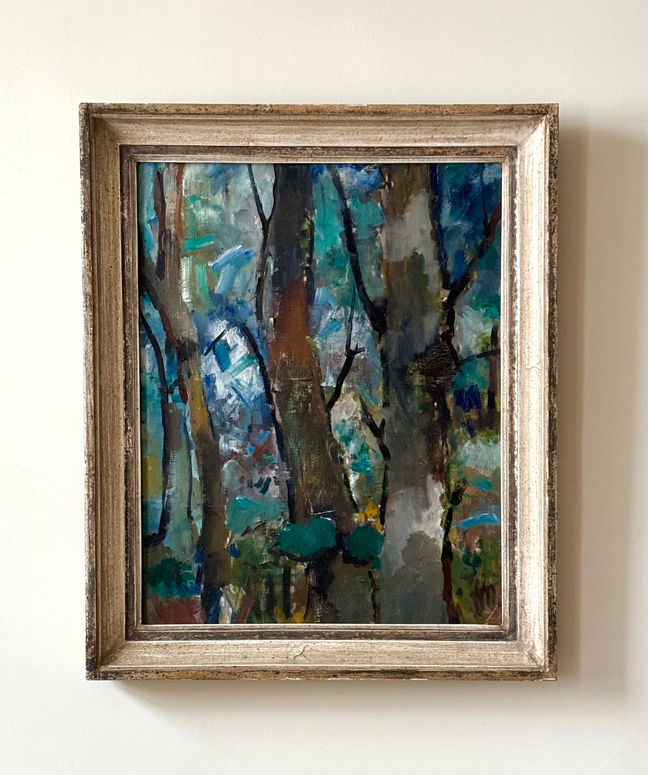 Trees on Blue