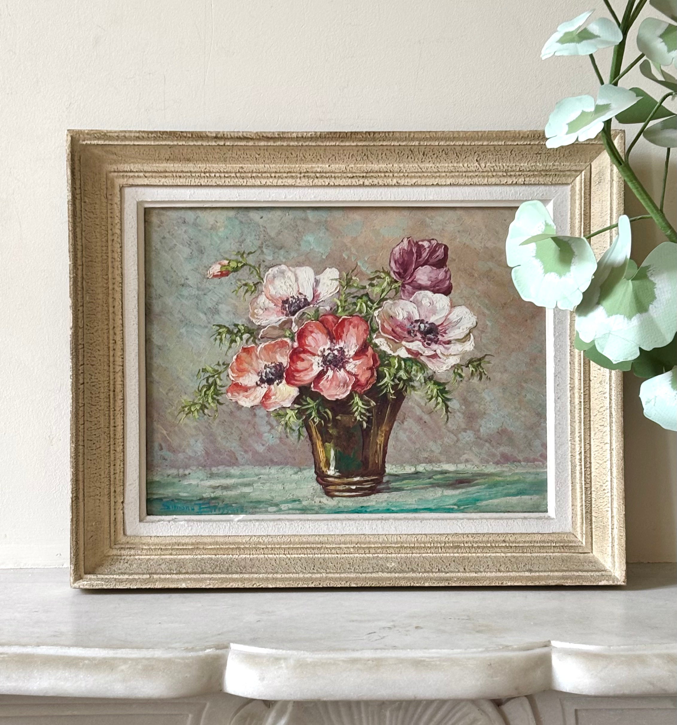 Pink and White Anemones