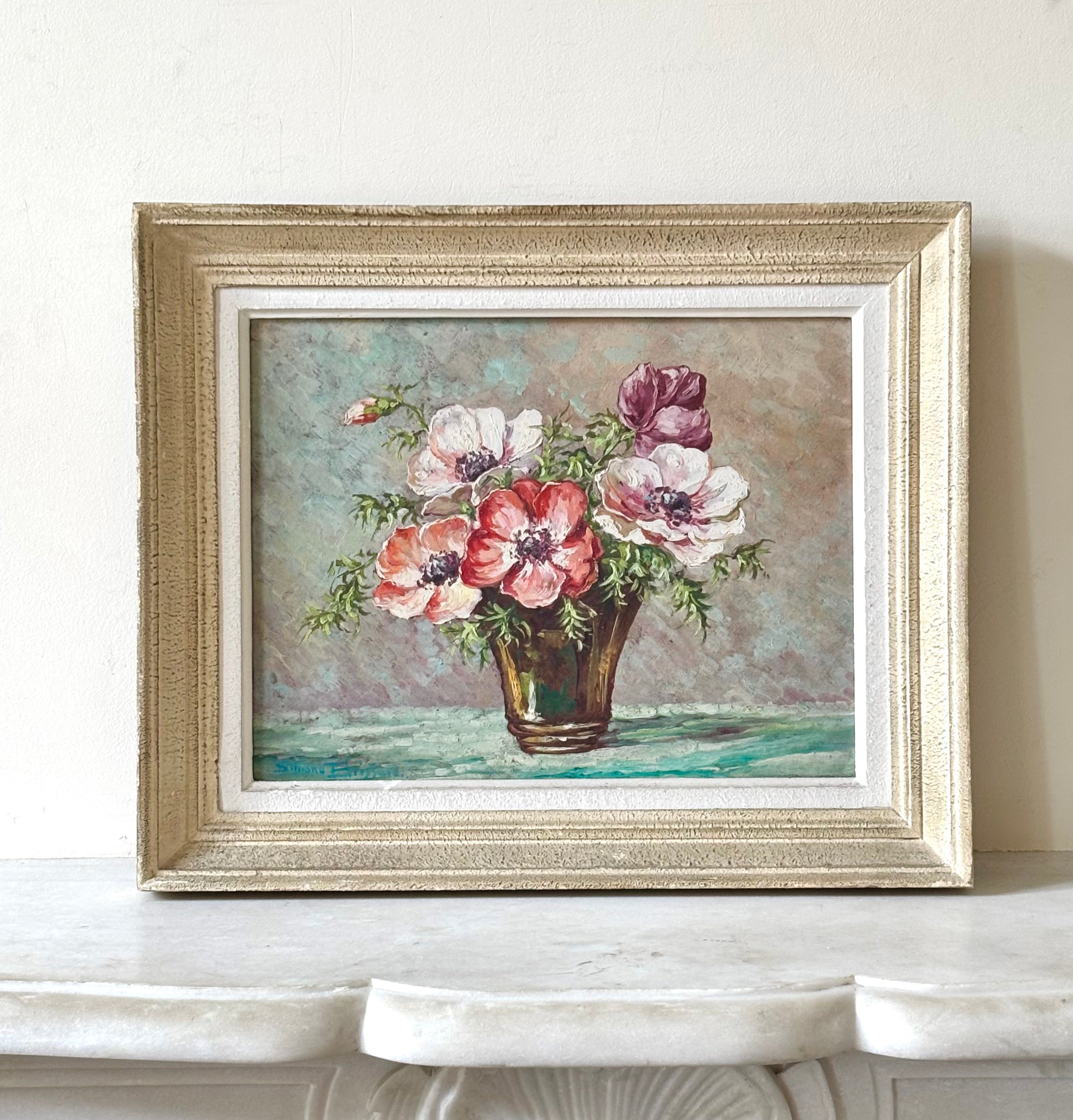 Pink and White Anemones