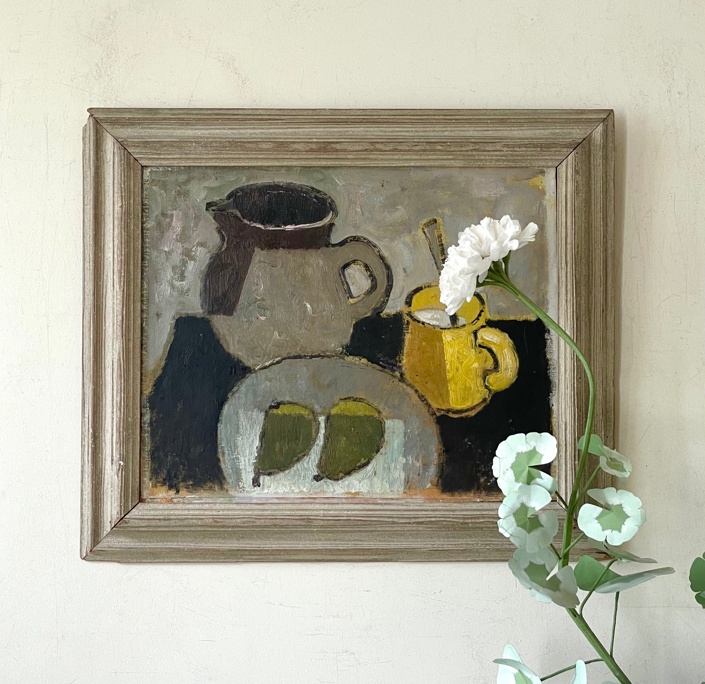 Yellow Mug and Pears