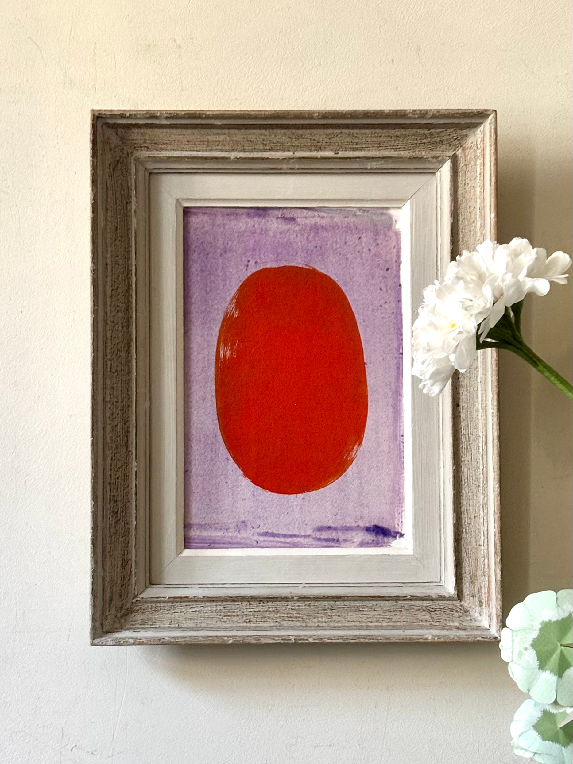 Orange on Purple