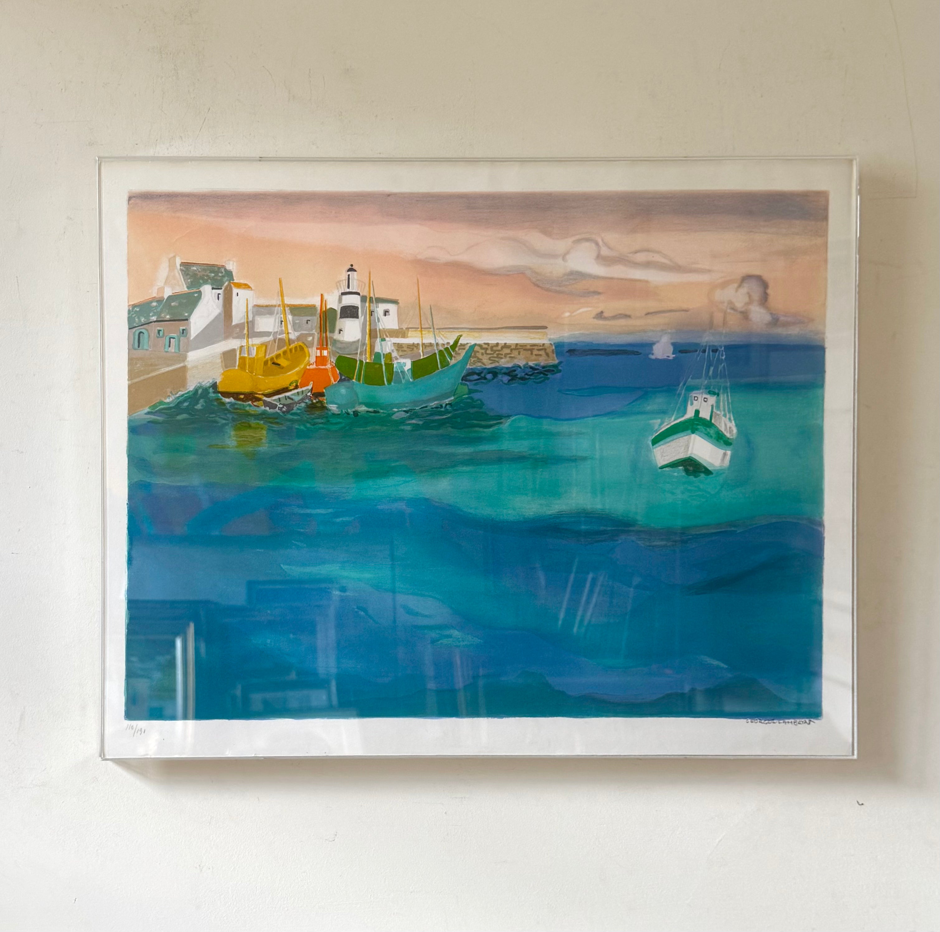 Harbour Lithograph