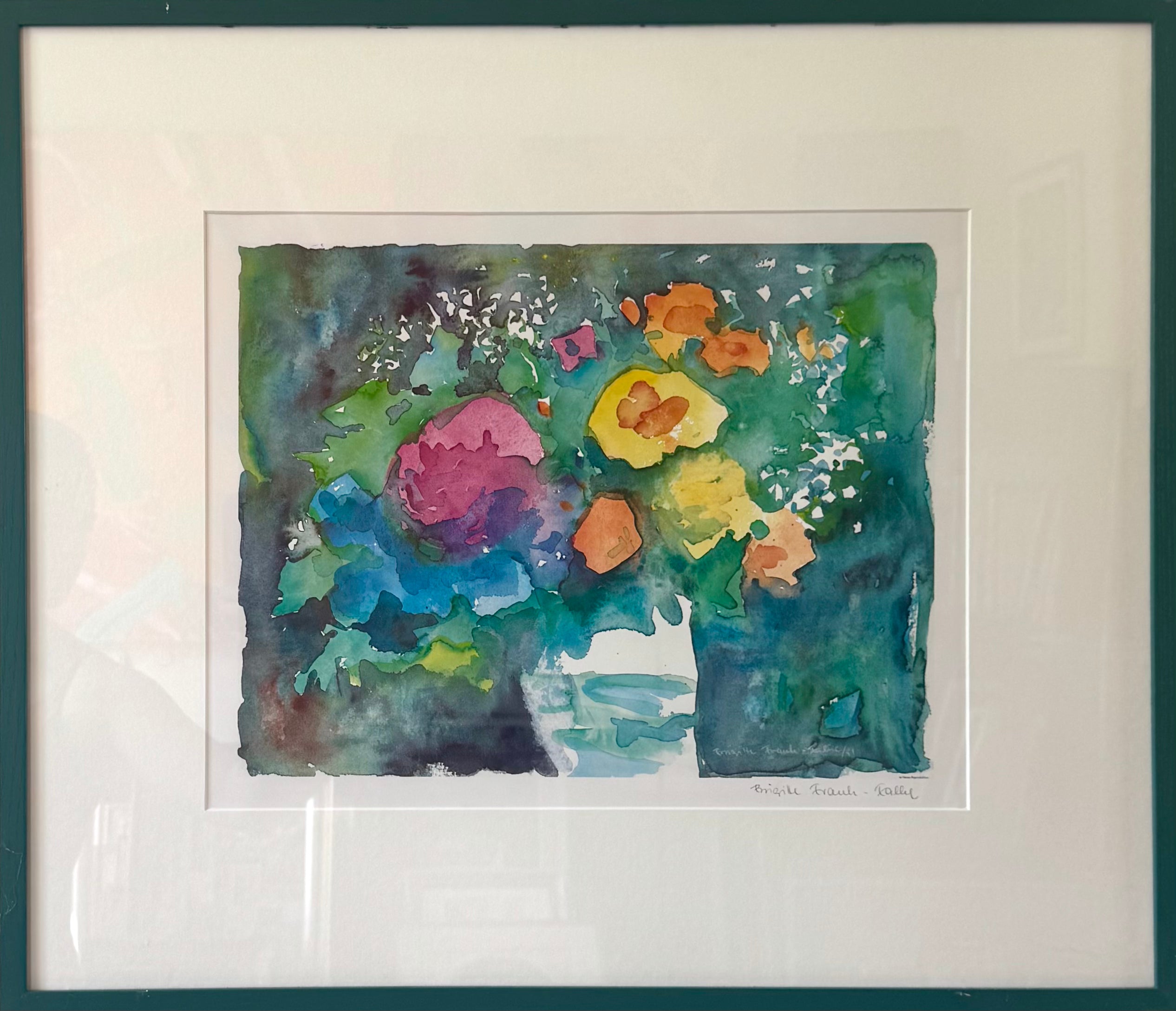Bright Flower Lithograph